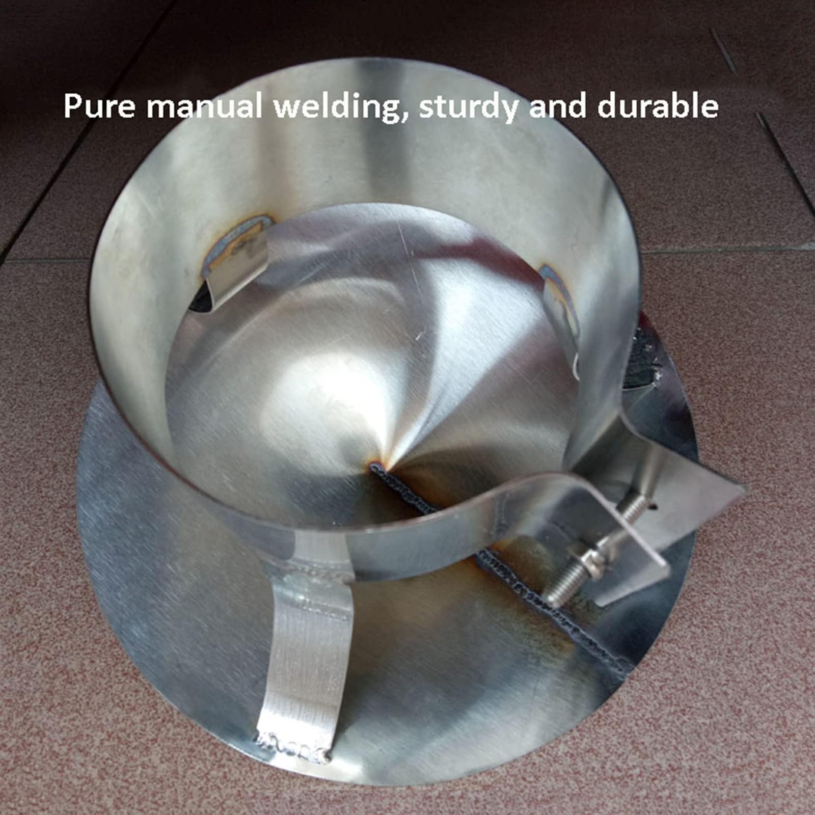 Stainless Steel Chimney Cowl - Adjustable Flue Pipe Rain Cover & Snow Protector with Vent Cap (75-200mm) - Perfect for Fireplace, Wood Stove & Outdoor Chimney Protection (180mm Size)