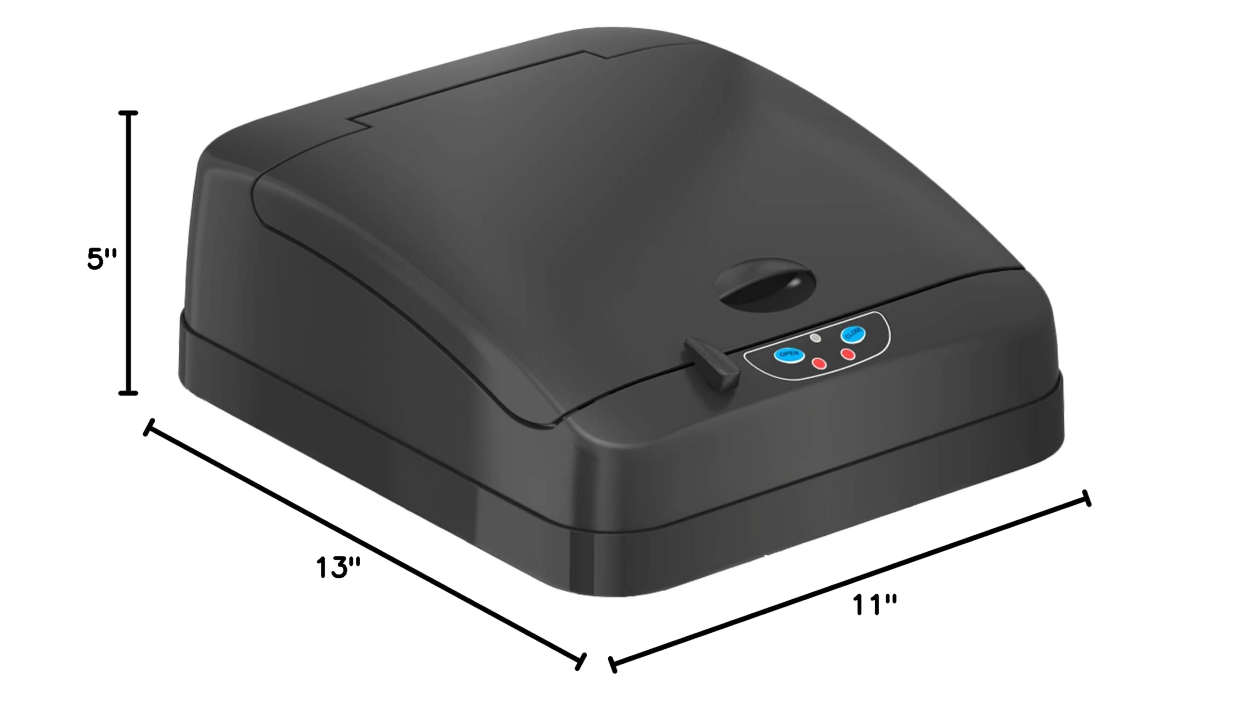 iTouchless Sensor Trash Can Lid Replacement - Compatible with IT13MX, IT13MXL, DZT13P, DZT13PL, DZT13M, DZT08P, DZT08PL Models - Automatic Motion Sensing Waste Bin Cover for Kitchen, Bathroom & Office Use