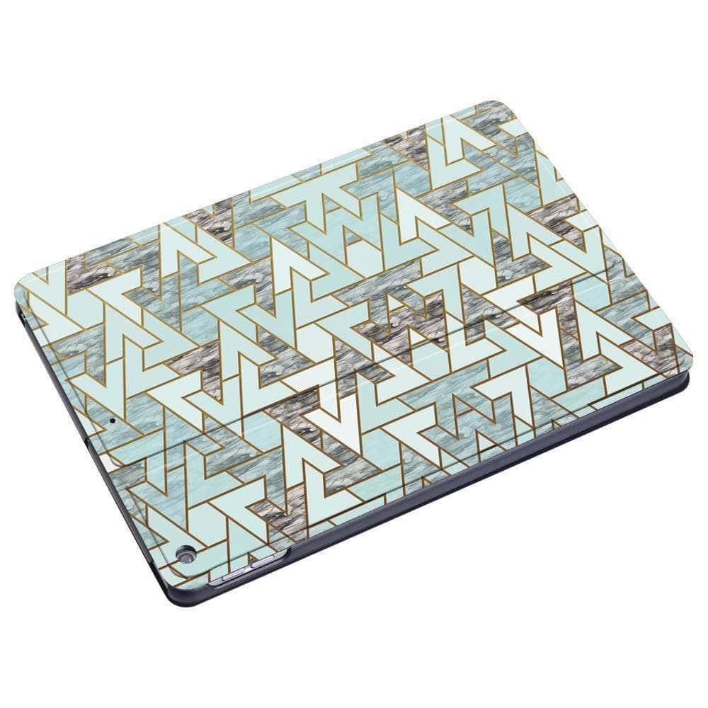 Apple iPad 9th Generation (2021) 10.2-inch Tablet Geometric Pattern Protective Case - Perfect for School, Work & Travel Accessories