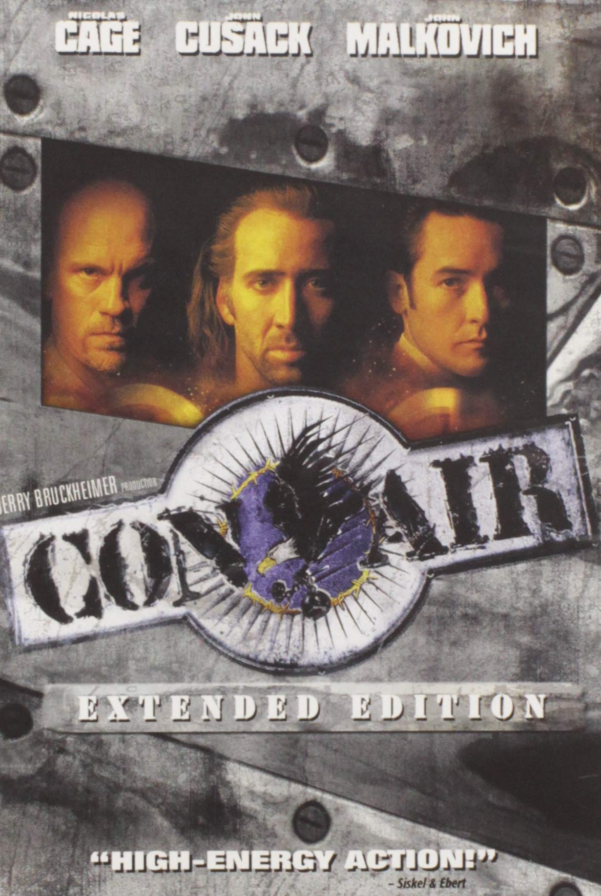 Con Air (Unrated Extended Edition) - Action Thriller Movie DVD - Perfect for Movie Nights & Nicolas Cage Fans