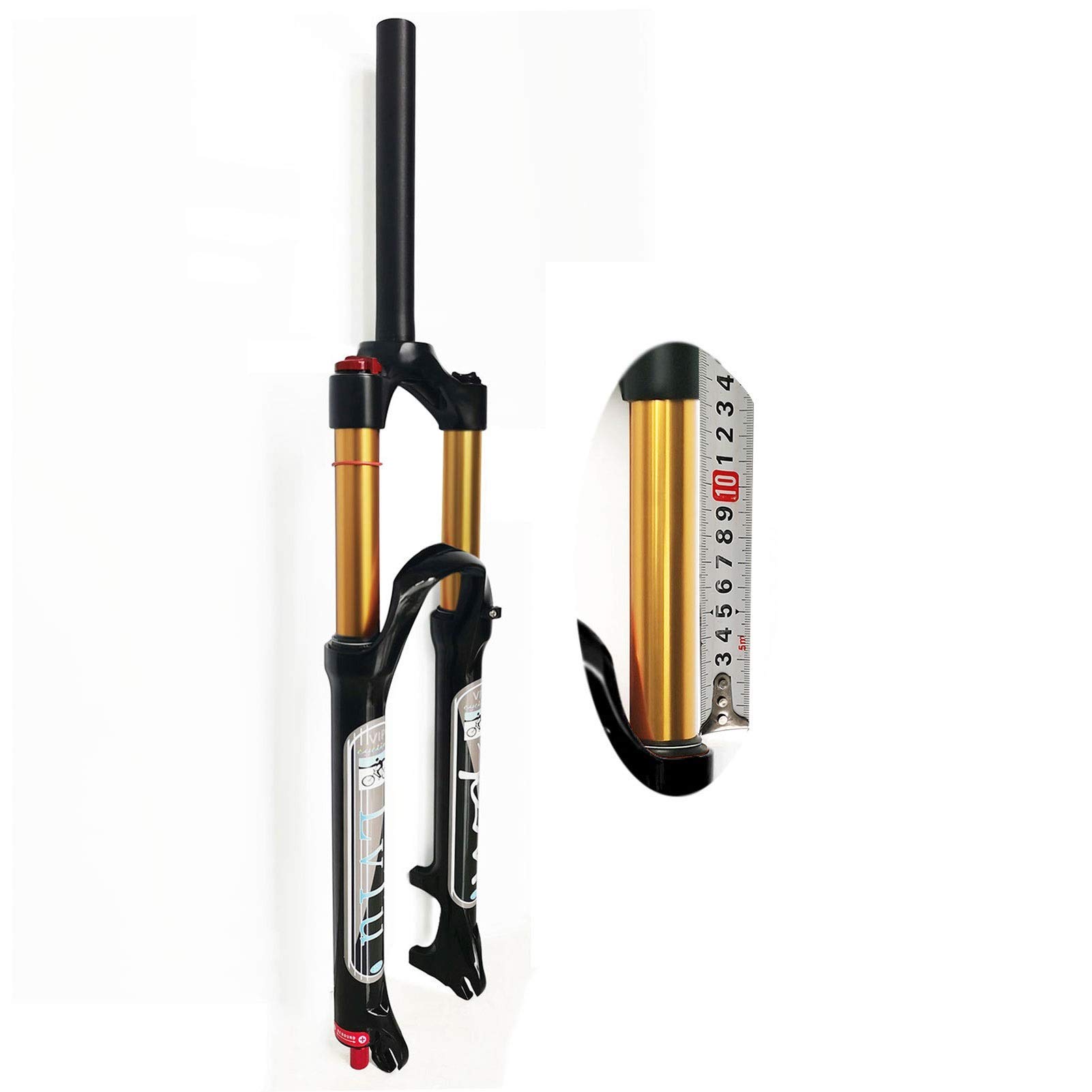 **130mm MTB Air Suspension Fork - 26/27.5/29 Inch, Rebound Adjust, 1-1/8