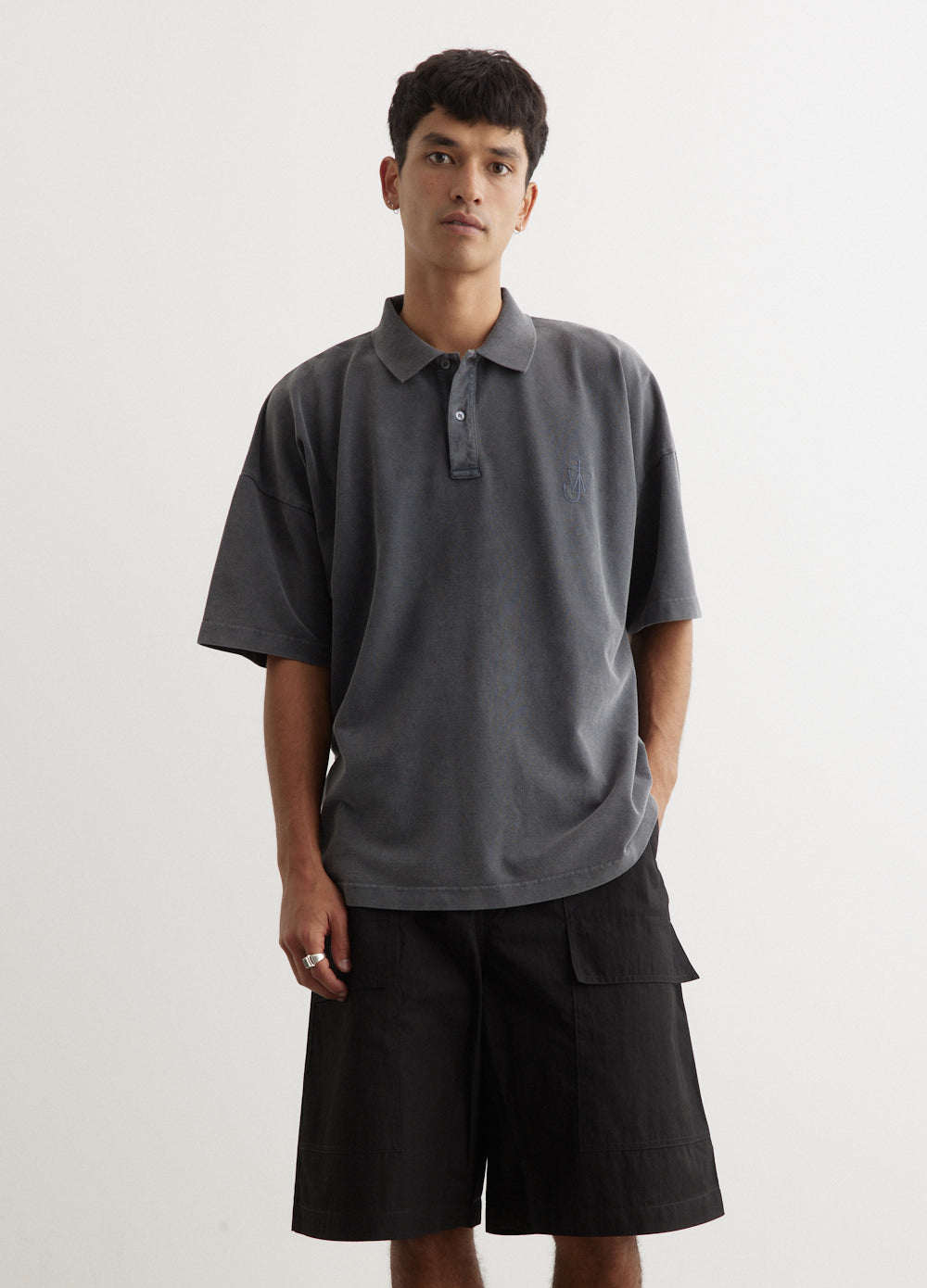 Anchor Short Sleeve Polo Shirt for Men - Comfortable Cotton Casual Work & Golf Shirt - Business, Office, and Outdoor Wear