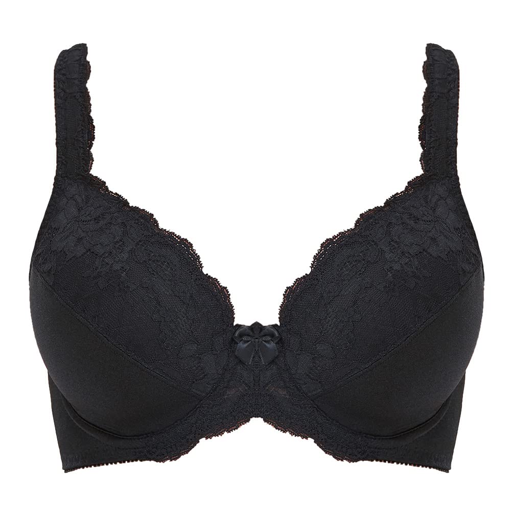 Plus Size Women's Minimizer Bra - Full Coverage Underwire Unlined Lace Bras for Comfort & Support | Perfect for Everyday Wear, Work & Special Occasions