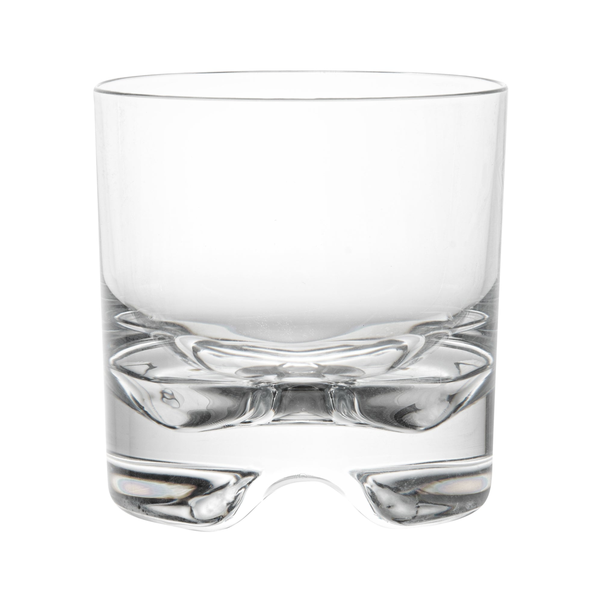 Bev Tek 10 oz Clear Polycarbonate Rocks Glasses - Set of 6 Unbreakable Whiskey Tumblers (3.5