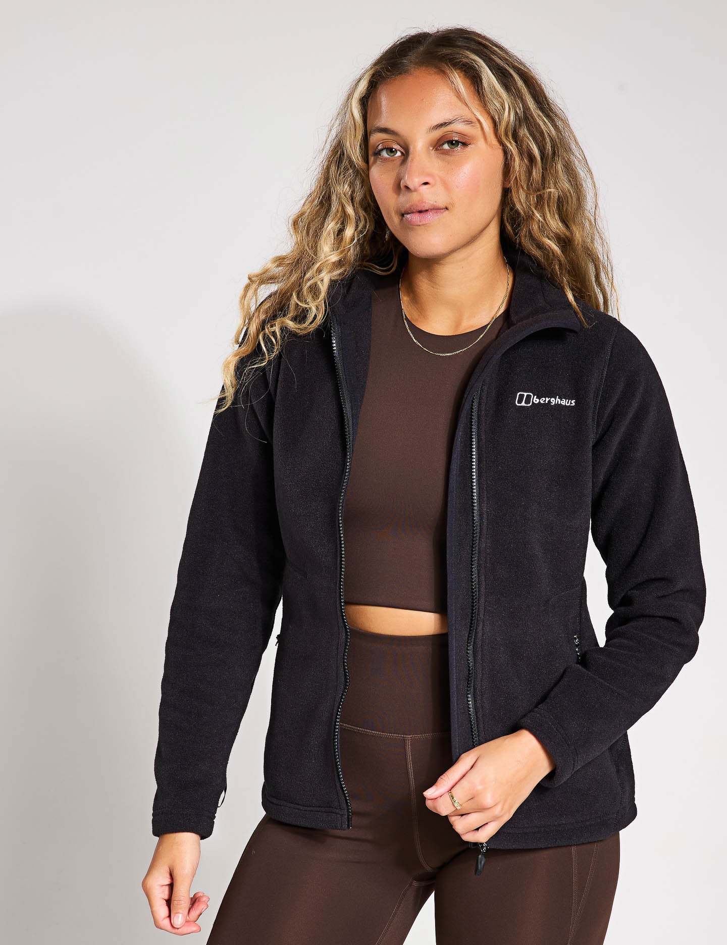 Prism Polartec InterActive Jacket - Lightweight Waterproof Windbreaker for Men & Women | Jet Black | Outdoor Hiking, Running, Camping & Travel