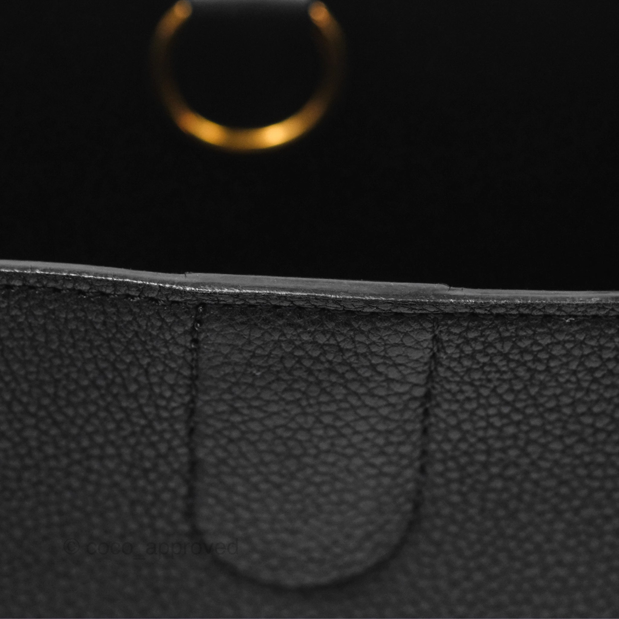 Celine Small Sangle Bucket Bag in Black Grained Calfskin with Gold Hardware | Luxury Crossbody Purse for Women | Perfect for Work, Travel & Everyday Use