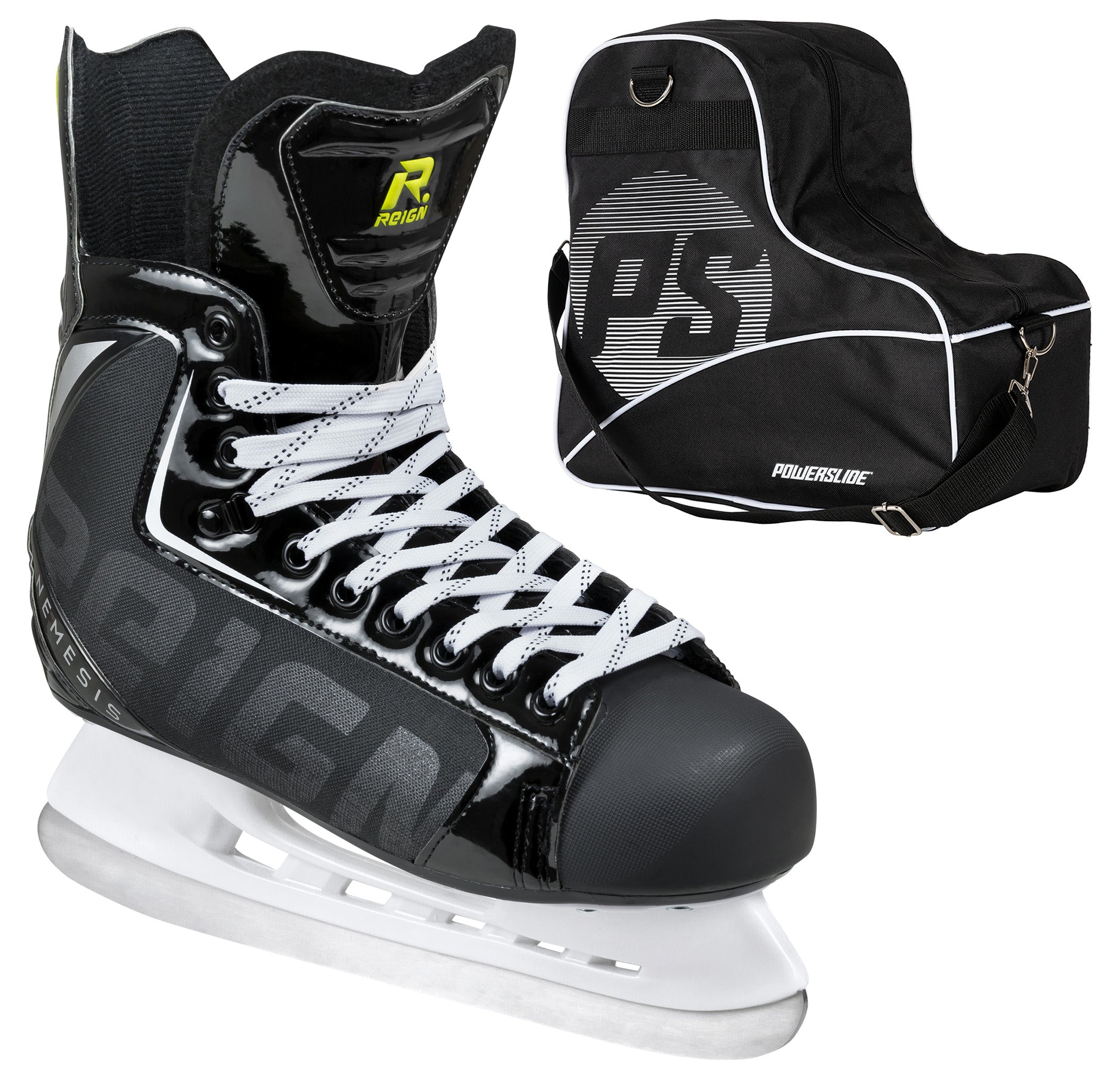 Nemesis Ice Skate Bag Bundle - Durable Hockey Skate Backpack with Wheels for Men & Women - Perfect for Figure Skating, Hockey Practice & Travel