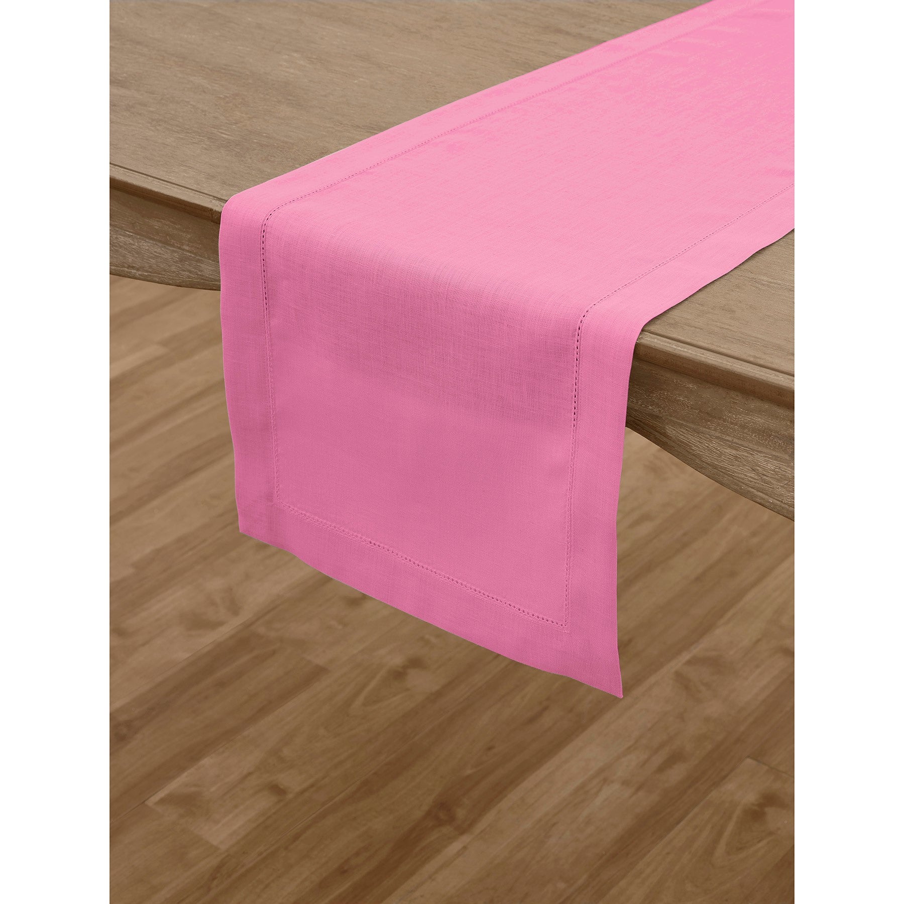 Elegant Classic Hemstitch Table Runner - Premium Linen Dining Decor for Weddings, Parties & Home Decor