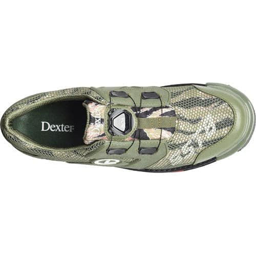 **Dexter Men's SST 8 Power Frame BOA Bowling Shoes - Right/Left Hand - Green Camo Design | Perfect for Competitive & League Bowling**