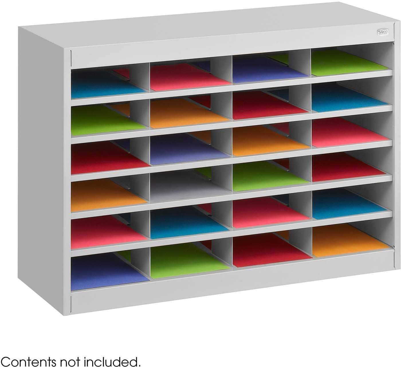 EZ Stor® Literature Organizer - 24 Letter Size File Folders with Dividers [9211] - Perfect for Office Documents, School Papers & Home Organization