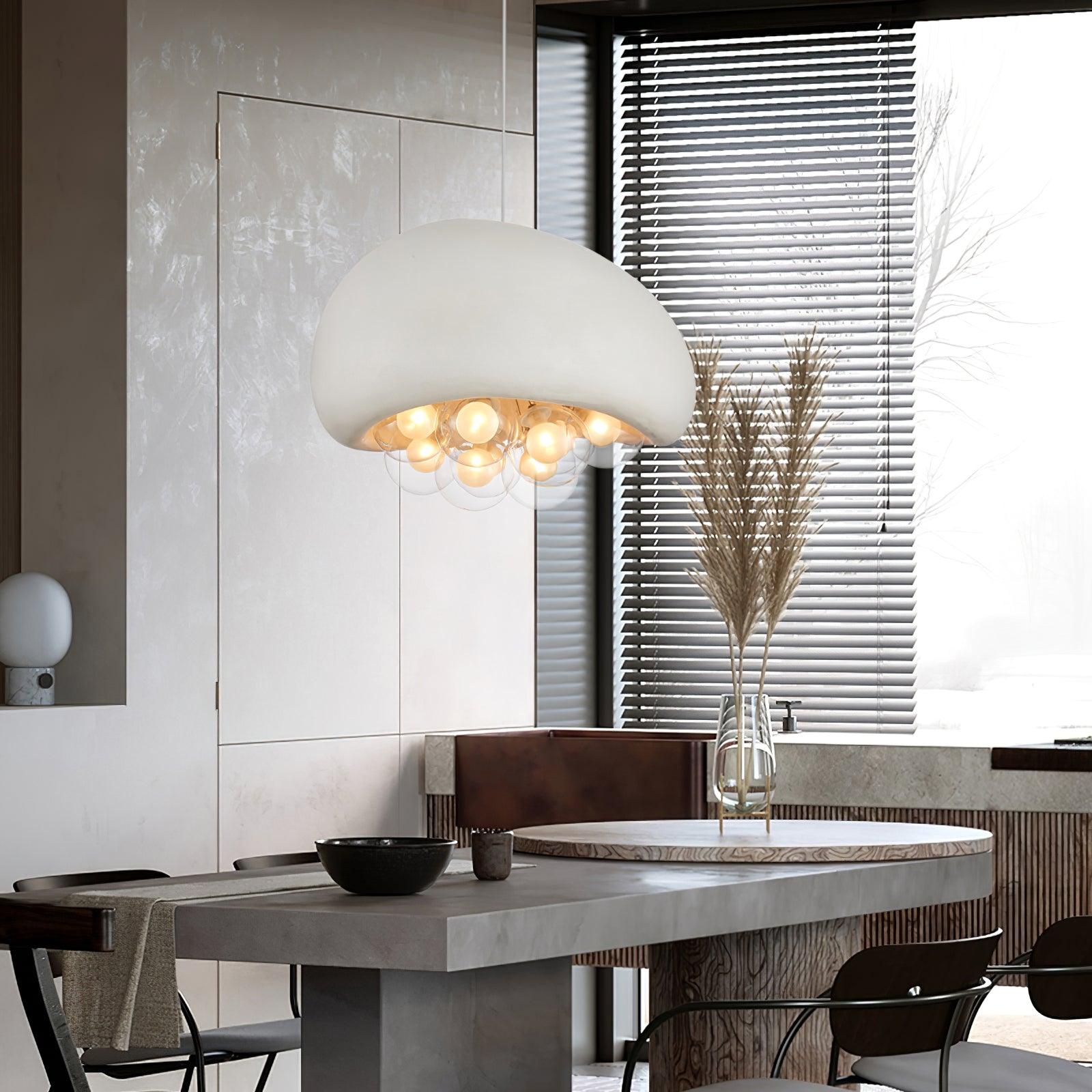 Khmara Bubbles Pendant Lamp - Modern Glass Bubble Chandelier for Living Room, Bedroom, Dining Room & Office Decor | Elegant Lighting Fixture for Home and Commercial Spaces