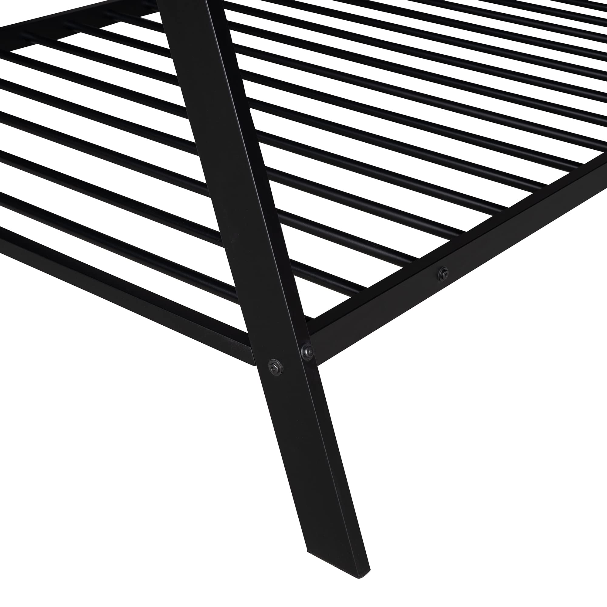 **Metal Twin House Bed for Kids - CITYLIGHT Tent Bed with Slats, Montessori Floor Bed for Toddlers, Boys & Girls (Twin, Black) - Perfect for Playrooms, Bedrooms & Montessori Learning Spaces**