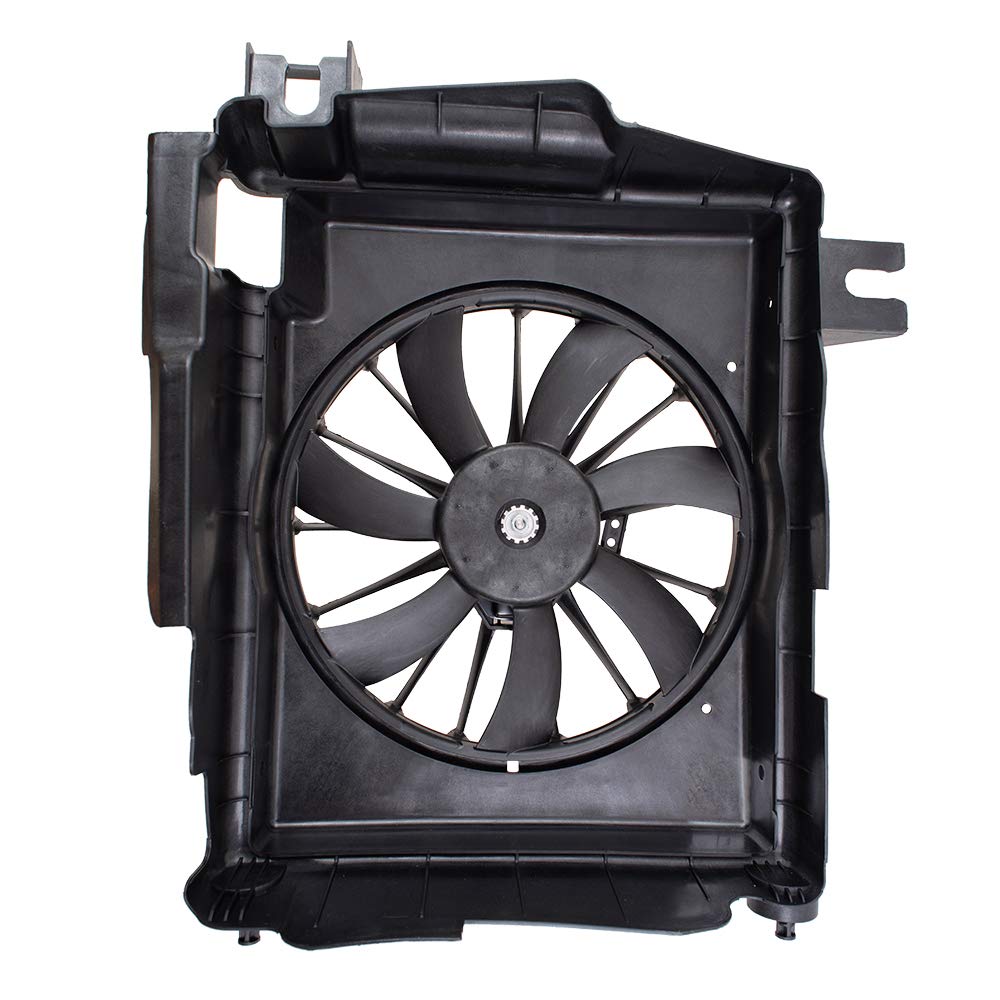 Brock Replacement A/C Condenser Cooling Fan Assembly for 2002-2009 Dodge Ram 1500 2500 3500 Pickup Trucks - Compatible with Part #5093760AA - Perfect for Summer Cooling & HVAC System Repair