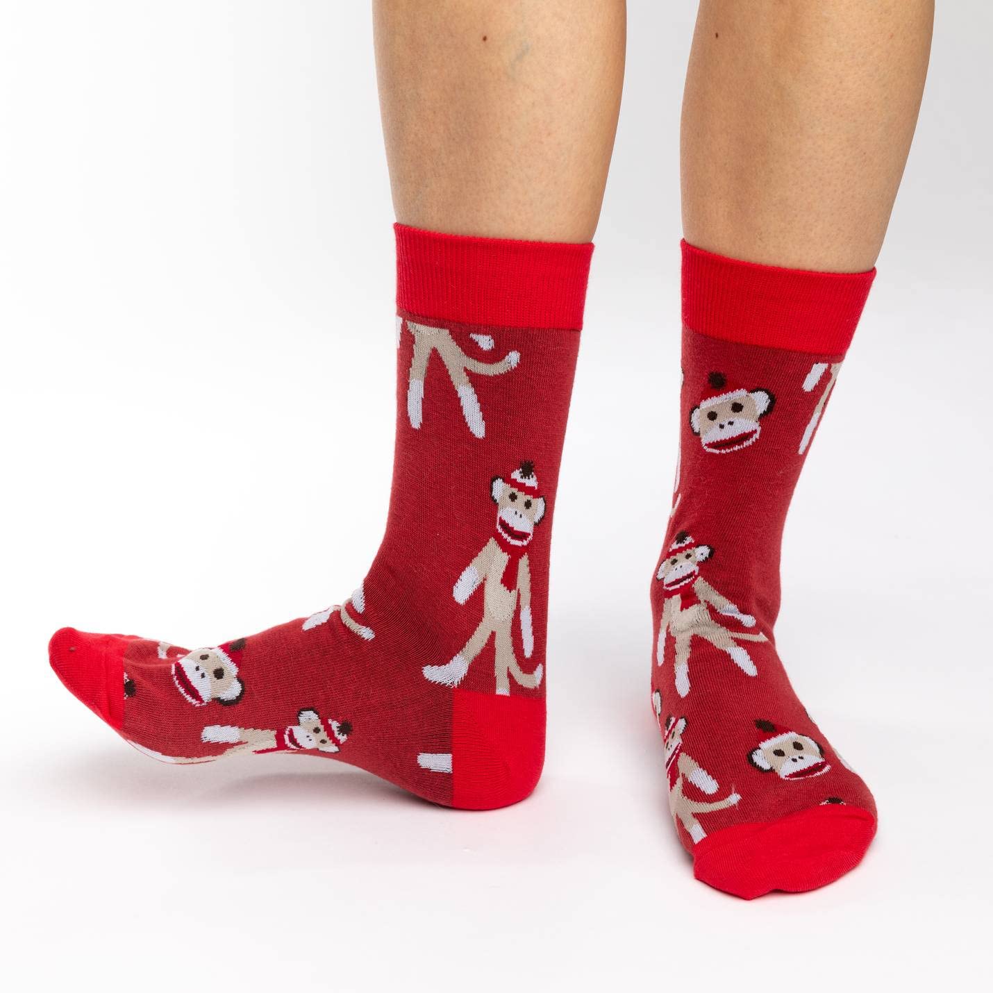 Good Luck Sock Women's Animal Print Crew Socks - Fun & Comfortable Novelty Socks for Adults - Perfect for Gifts, Casual Wear & Holiday Outfits