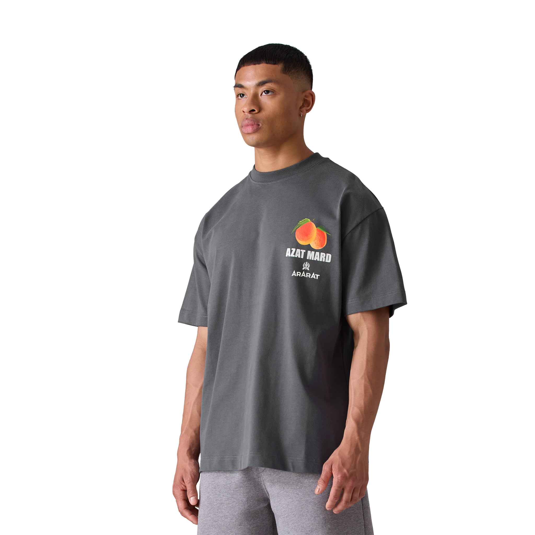 Azat Mard x Ararat Brandy Limited Edition Charcoal T-Shirt - Premium Cotton Graphic Tee for Men, Streetwear Fashion & Casual Outfits