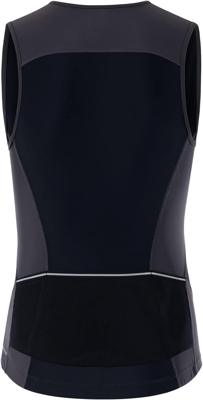 Men's Triathlon Top - Sleeveless Cycling Jersey with Pockets for Triathletes & Cyclists