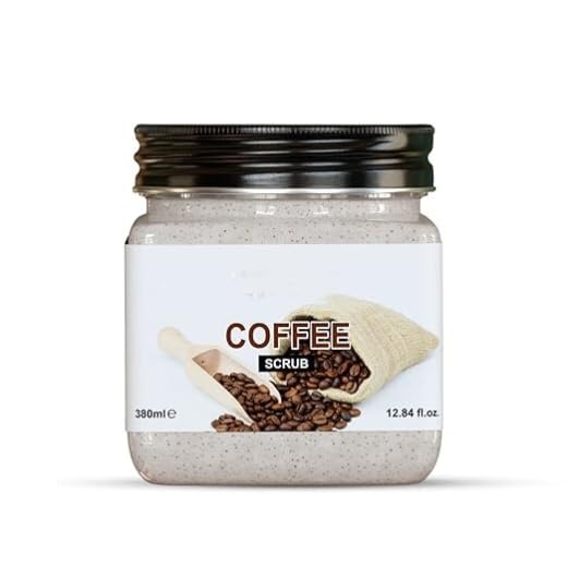 ZOOMIQUE Coffee Face & Body Scrub - Exfoliating & Brightening with Vitamins for Glowing Skin, Dark Circle Treatment (380ml) - Perfect for Morning Skincare Routine & Spa Day at Home