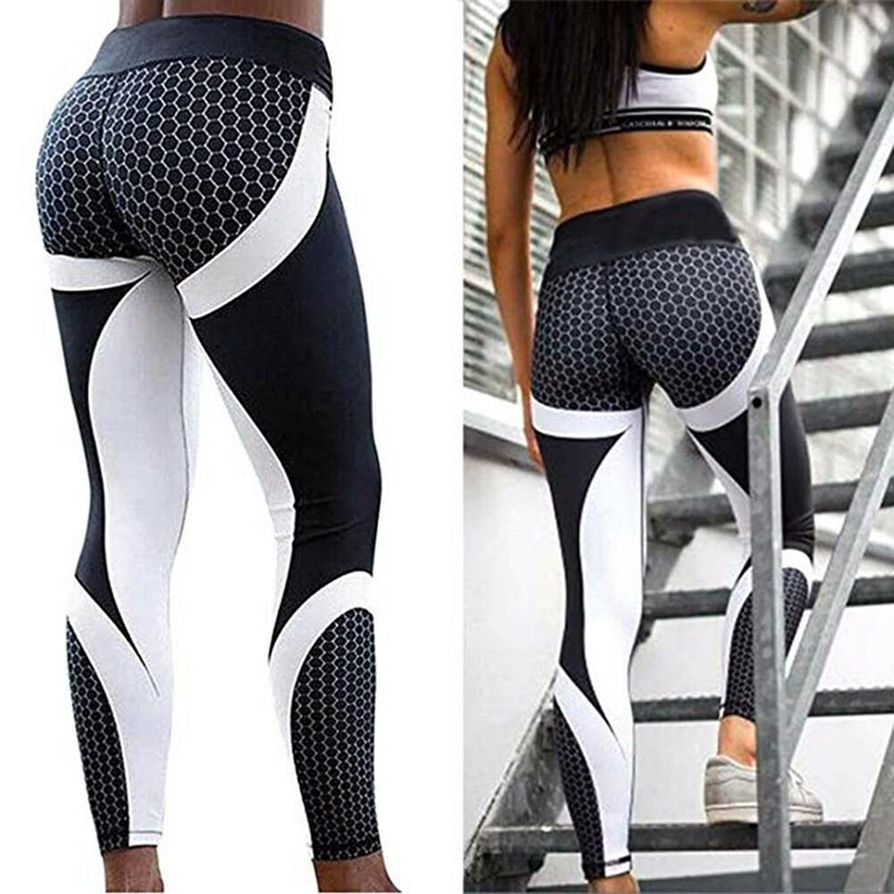Butt Lifting High Waist Leggings for Women - Anti Cellulite Tummy Control - Workout & Yoga (Black, XXXL)