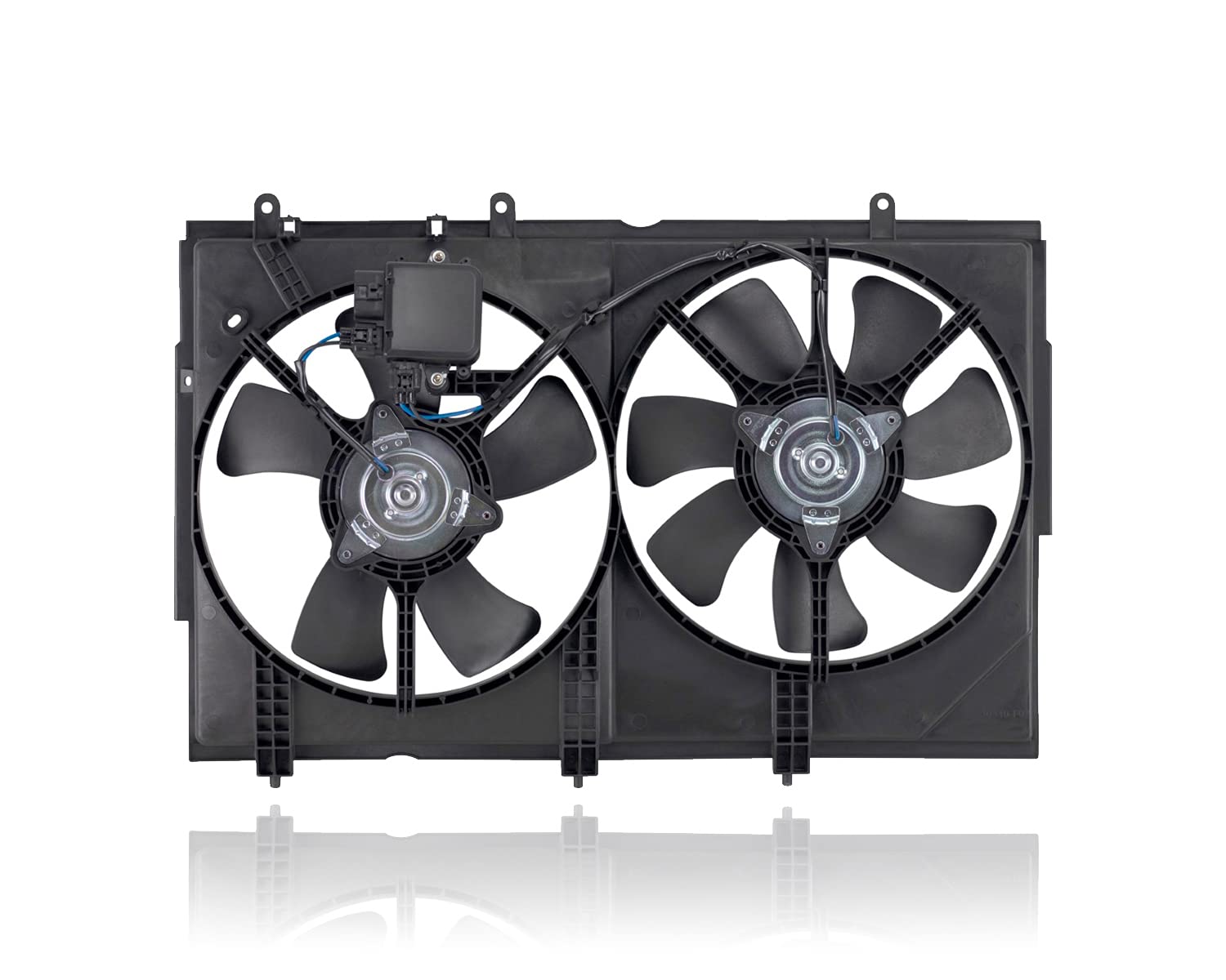 Dual Radiator and Condenser Fan Assembly Compatible with 2003-2006 Mitsubishi Outlander - Replacement for MR993933 - Includes Fan Control Module - Perfect for Engine Cooling System Repair & Maintenance