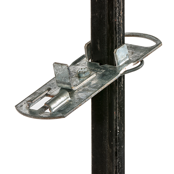 Strainrite Heavy-Duty Steel Post Reel Holder - Garden Hose, Extension Cord & Cable Organizer for Outdoor, Workshop & Garage Storage