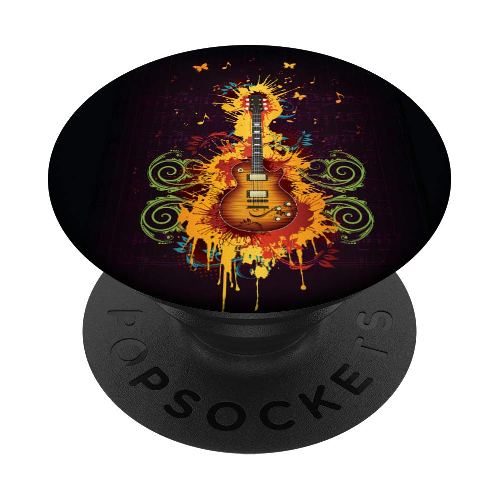 Professional Electric Guitar with Unique Fire Swirl Design - Perfect for Rock, Blues & Stage Performances