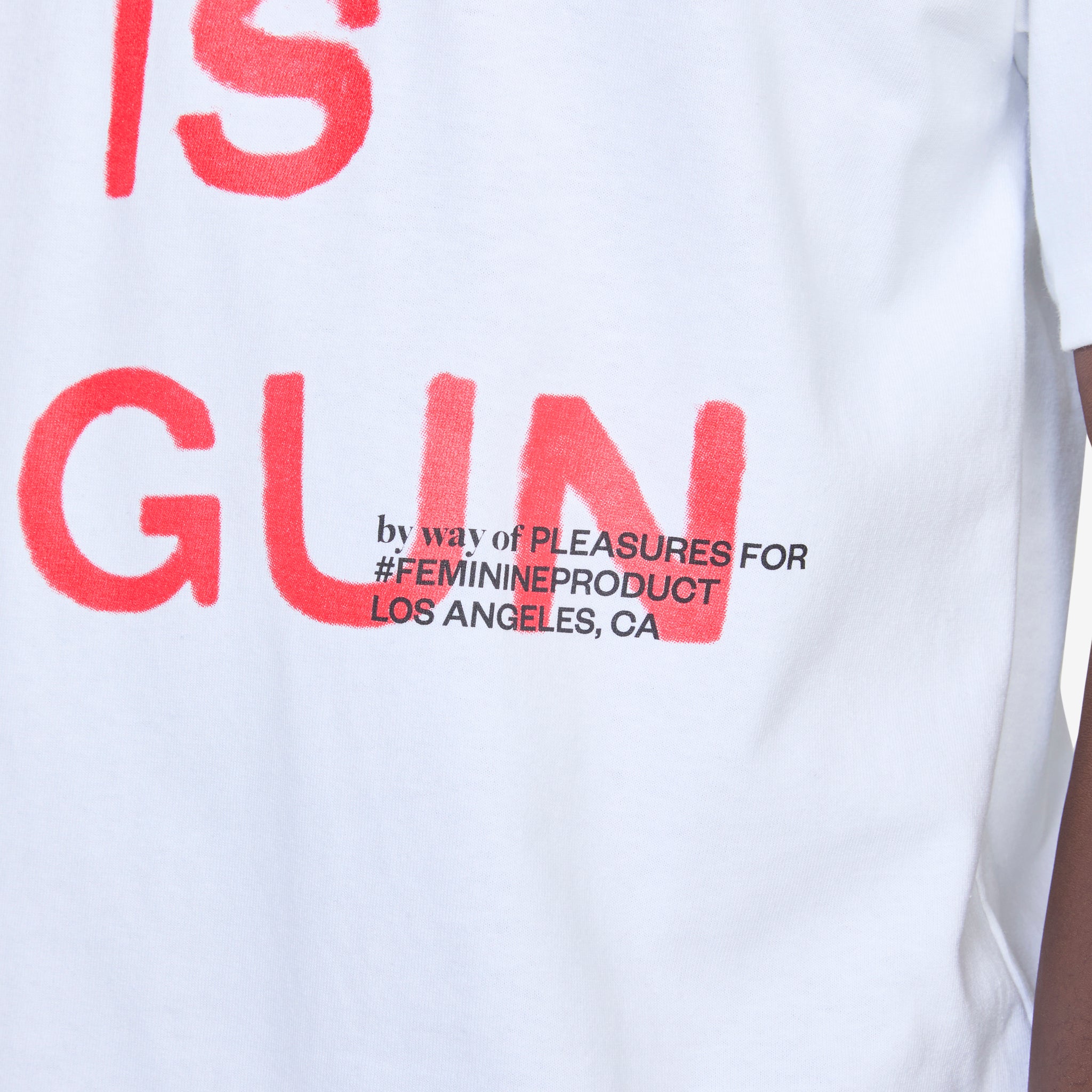 Girl Is A Gun White Graphic T-Shirt - Trendy Women's Tee for Casual Wear, Street Style & Everyday Outfits
