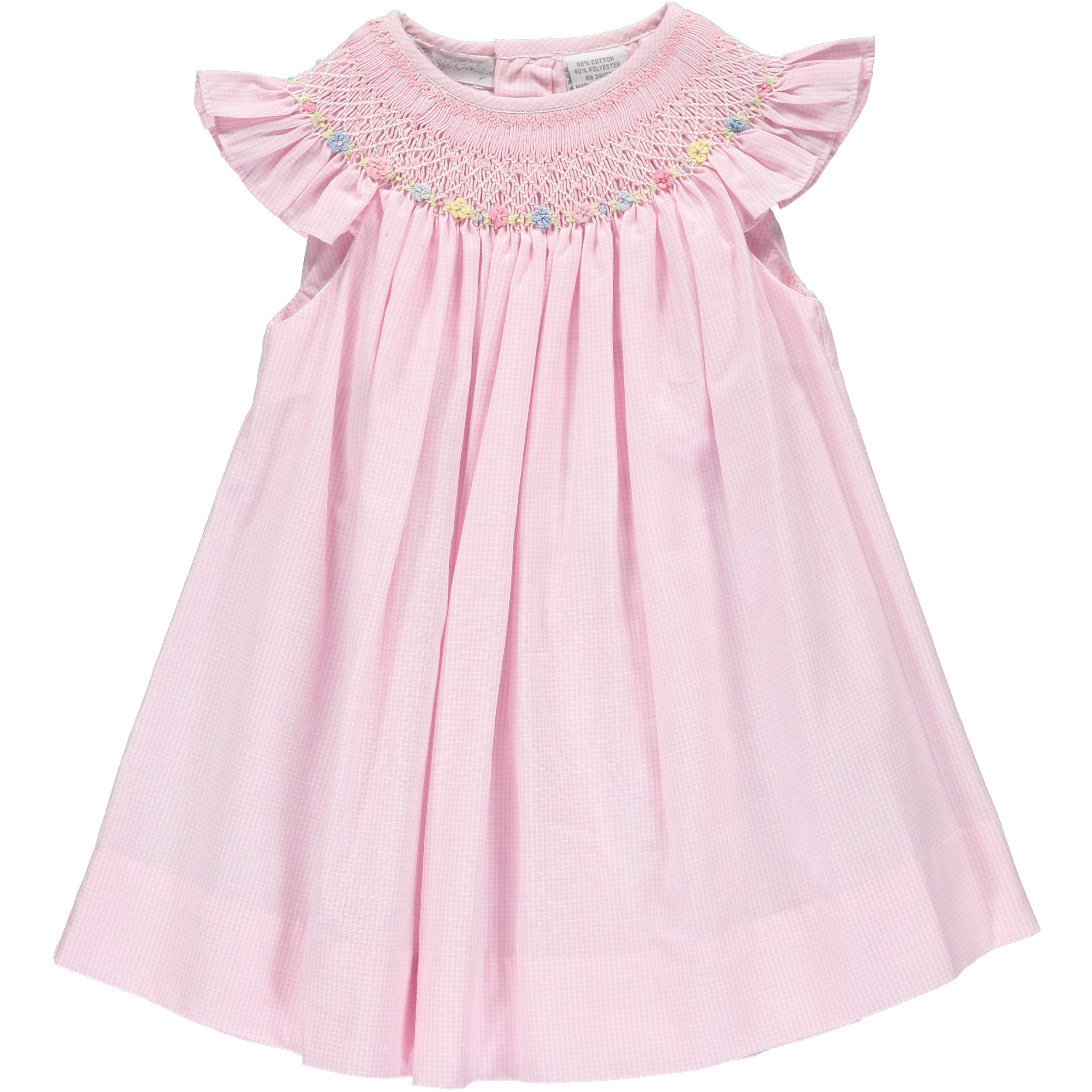 Adorable Pink Bishop Dress for Baby Girls | Soft & Comfortable Church or Special Occasion Outfit