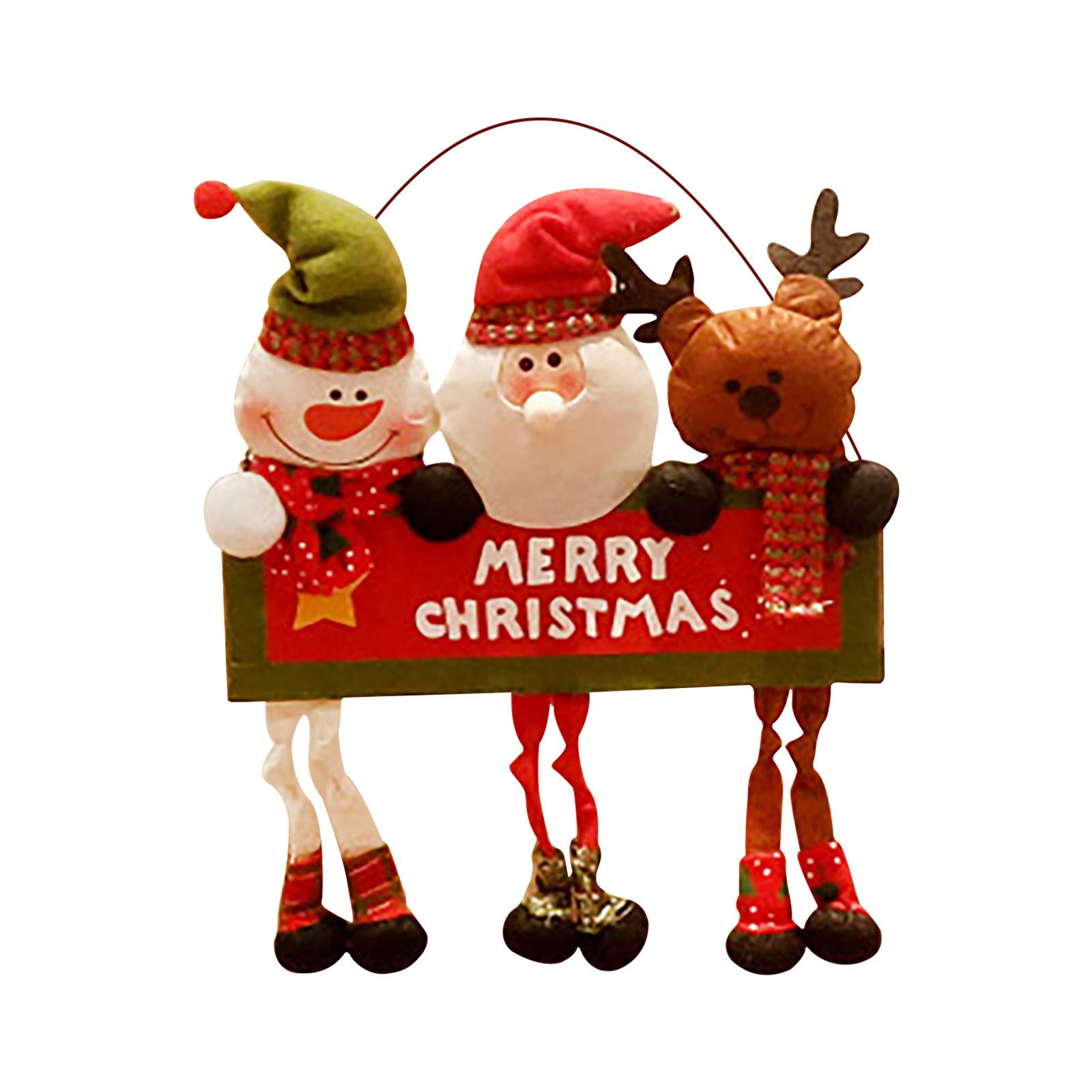 Vintage Santa Christmas Decor for Home & Party - Window & Door Ornaments