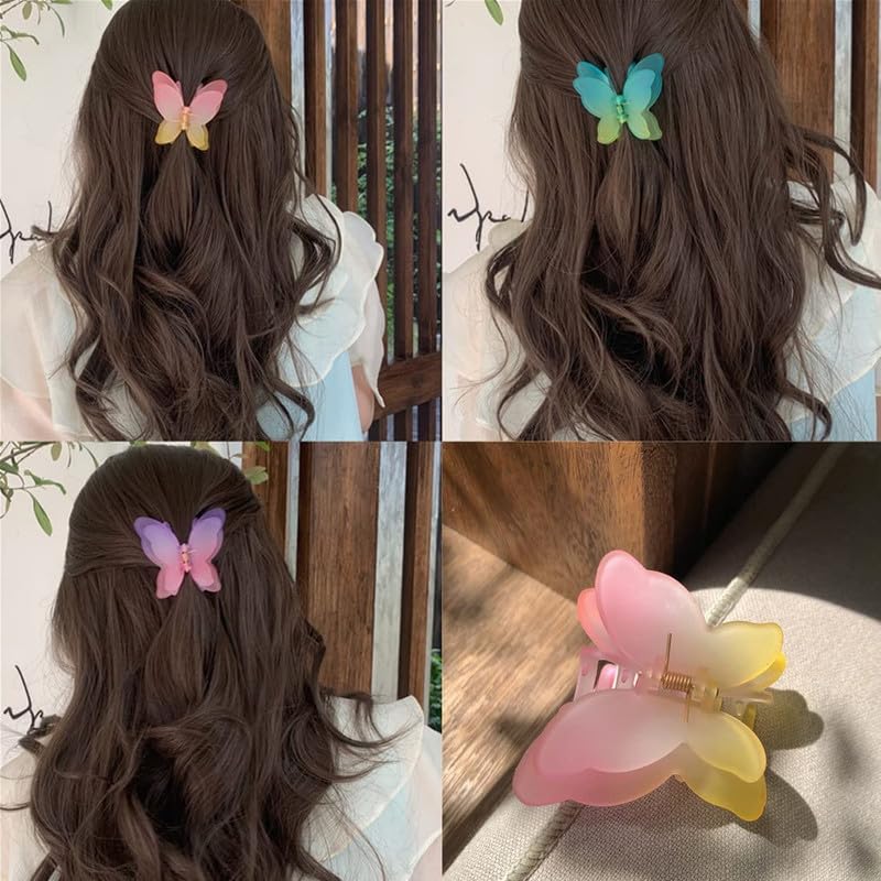CHRONEX 3-Piece Hollow Shark Hair Claw Set - Metal Ponytail Holder Hair Clips for Women, Strong Grip Hair Clutcher for Thick Hair, Fashion Hair Accessories - Perfect for Work, Gym, and Everyday Styling