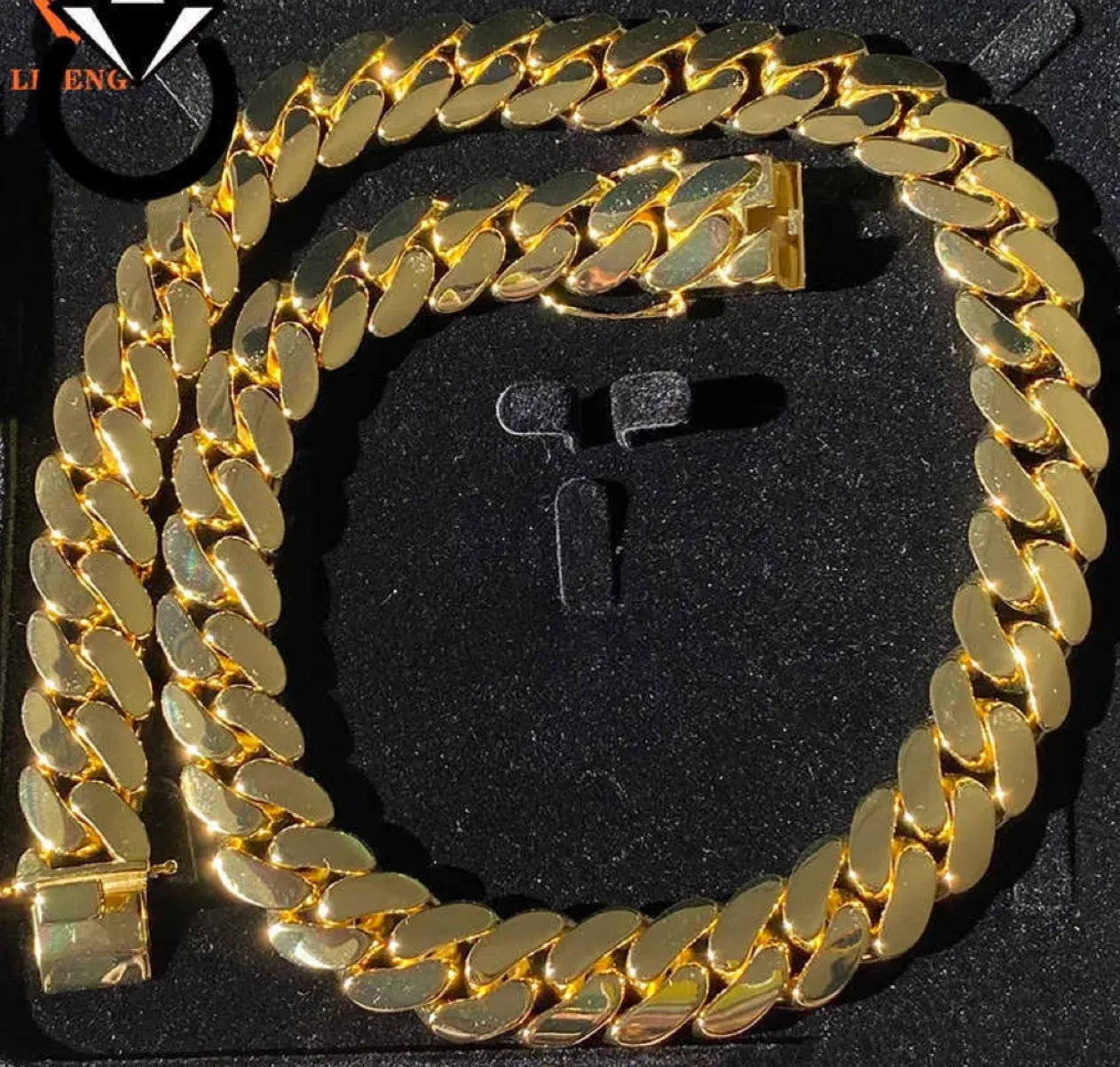 22K Gold Plated Cuban Link Chain Necklace for Men - 6mm Thick Hip Hop Jewelry Gift - Perfect for Parties, Weddings & Everyday Wear