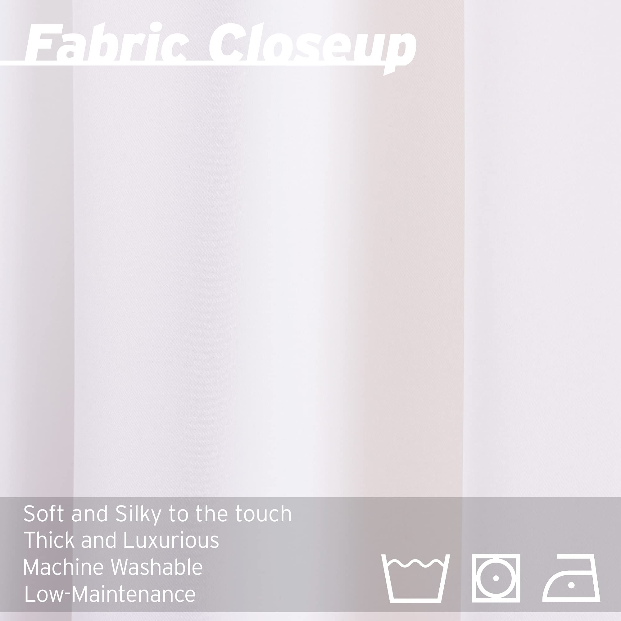 Best Thermal Insulated Blackout Curtains for Home - White, 52x84 Inches, Knotted Tab Top for Energy Efficiency & Privacy - Perfect for Bedrooms, Living Rooms & Home Theaters