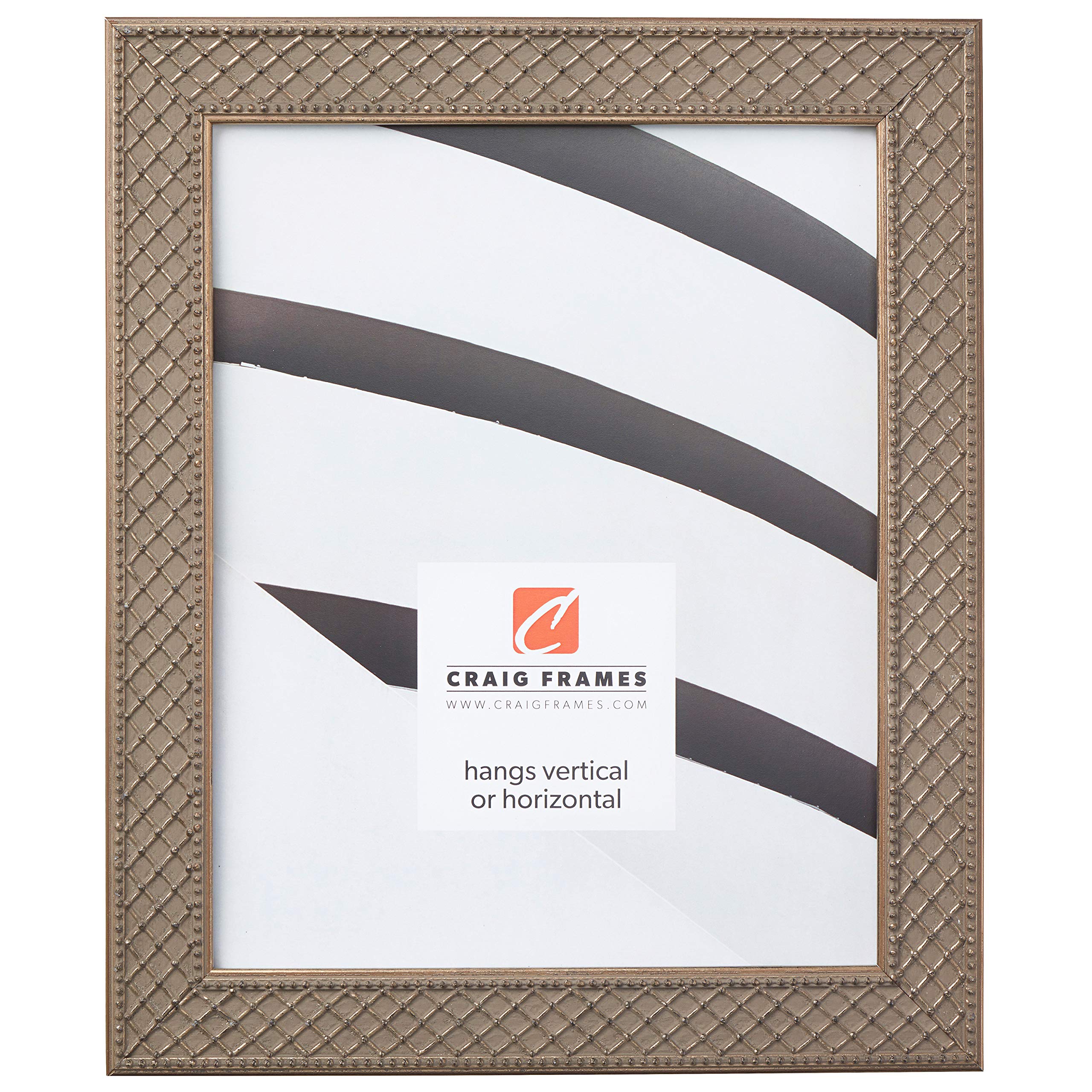 Craig Frames Lenox - Antique Silver Solid Wood Picture Frame 20x24 Inch - Perfect for Wall Art, Family Photos & Home Decor