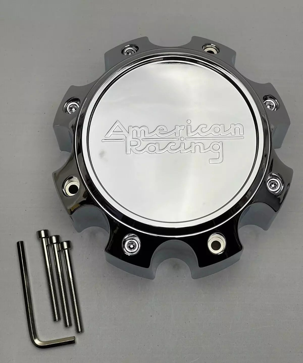 AR Cap Bolt On Wheel Adapters (Chrome/Black/Chrome) 8x170mm - Heavy Duty Truck & SUV Wheel Spacers for Off-Roading, Lifting & Custom Fitment