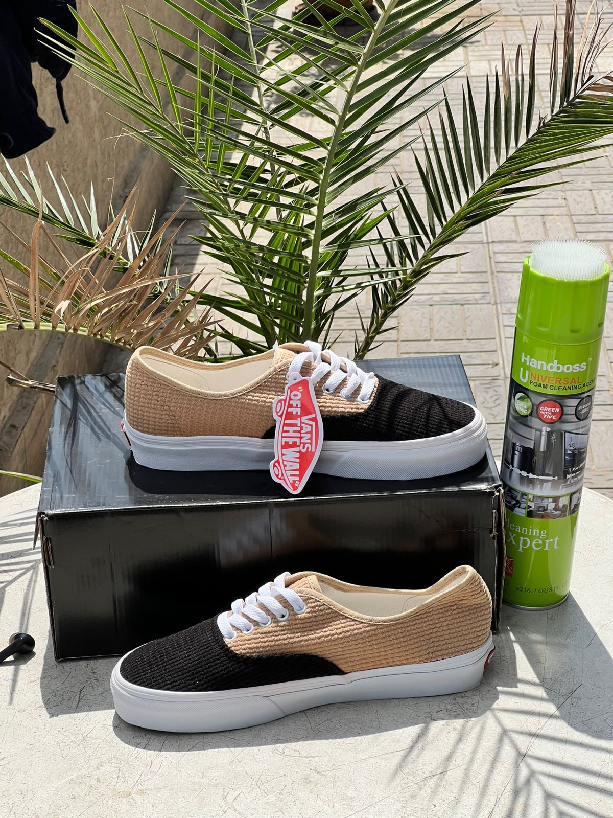 Vans Woven Black Corduroy Sneakers for Men & Women - Comfortable Casual Shoes for Walking, Streetwear Fashion & Everyday Wear