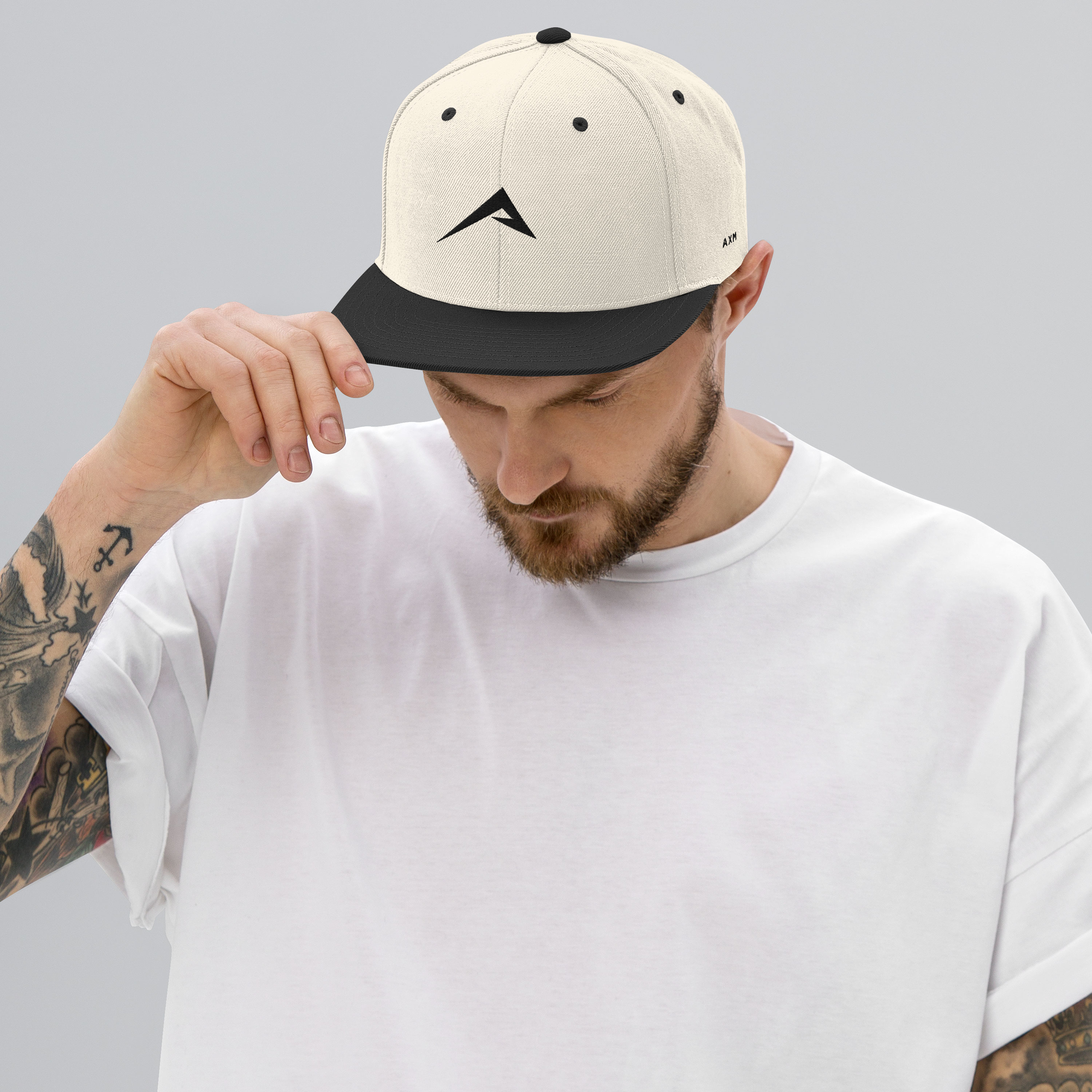 Original Snapback Cap (Black/Natural & Black) - Stylish & Comfortable for Everyday Wear, Sports, and Outdoor Activities