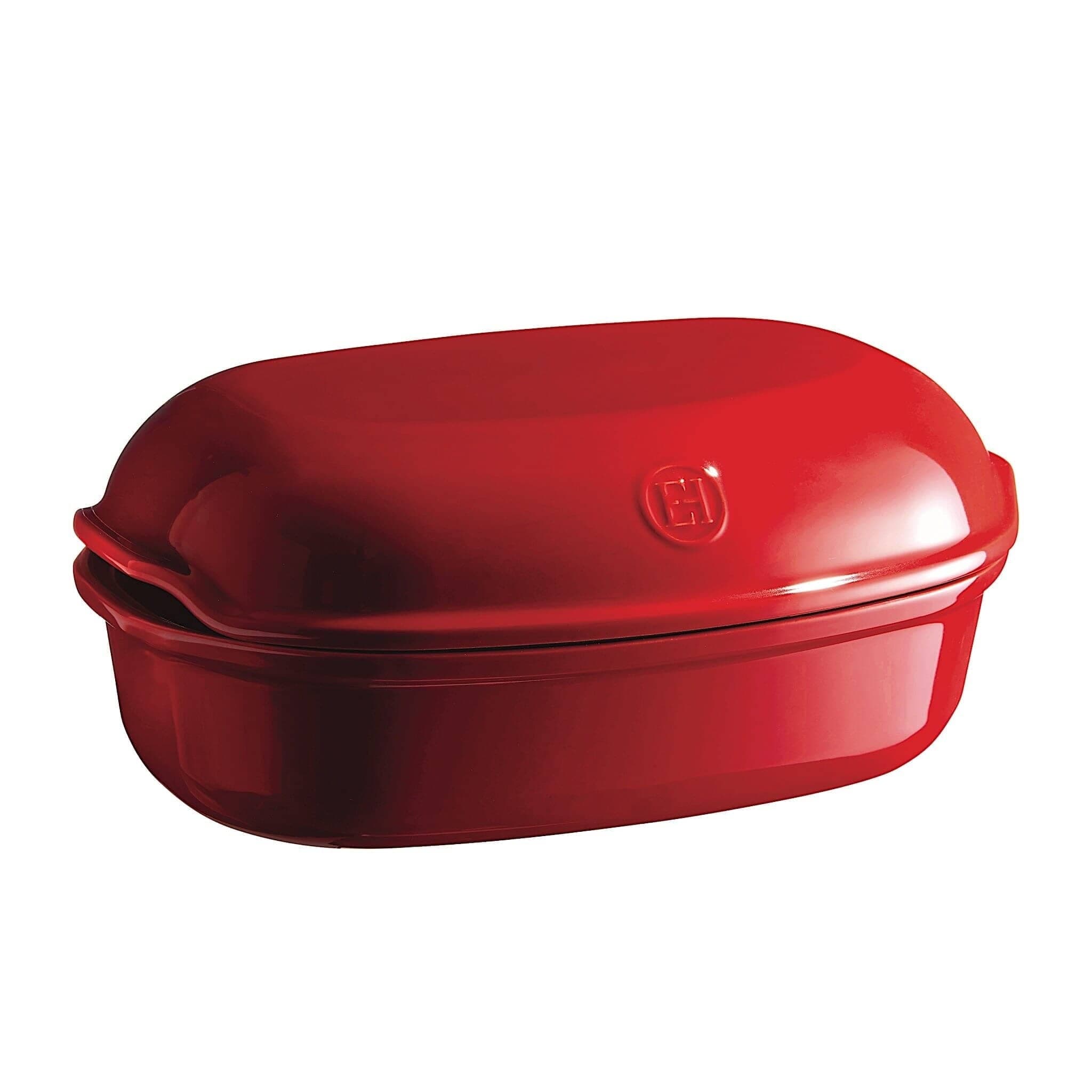 Emile Henry Artisan Bread Baker - Premium Ceramic Loaf Pan for Homemade Sourdough & French Bread - Classic Burgundy Color - Perfect for Baking, Gifting & Kitchen Decor
