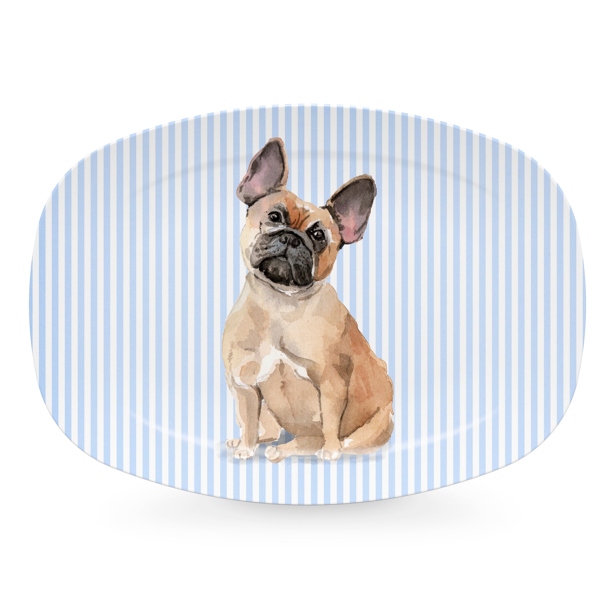 Best Friends French Bulldog Platter - Cute Pet Feeding Dish for Small Dogs, Perfect for Mealtime & Photo Ops - Ideal for French Bulldog Owners & Dog Lovers