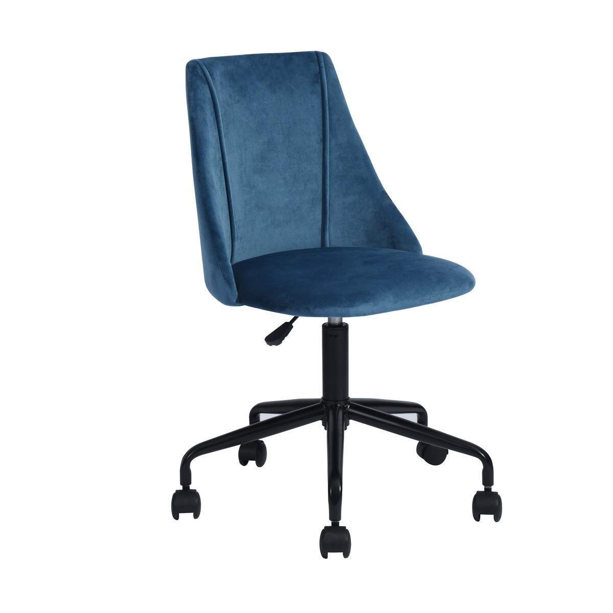 AMOSD Homy Casa Ergonomic Home Office Chair - Adjustable Swivel Desk Chair for Computer Work, Study & Gaming - Comfortable Student Chair with Height Adjustment (Blue) - Perfect for Home Office, Dorm Room & Workspace