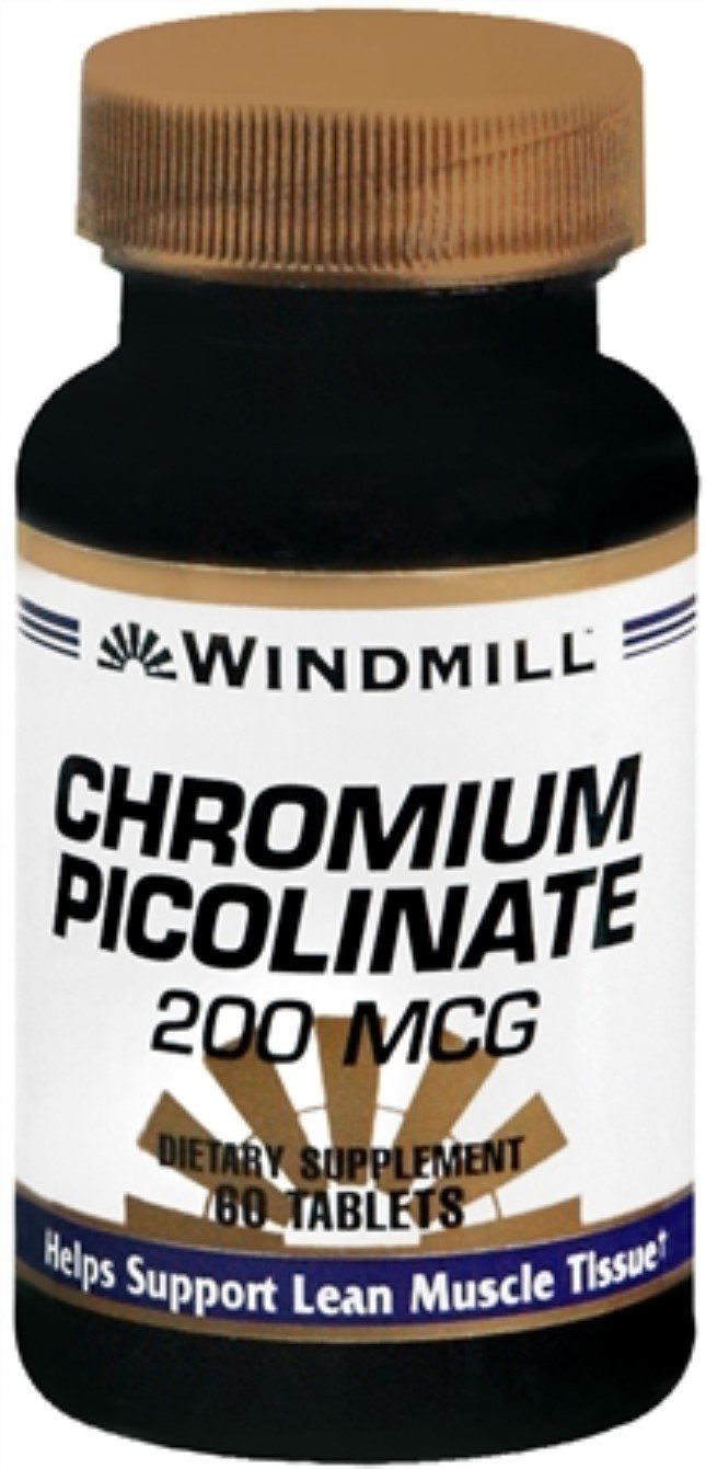 Chromium Picolinate 200mcg Supplement - 60 Tablets (10 Pack) | Supports Blood Sugar & Metabolism | Ideal for Weight Management & Energy Boost