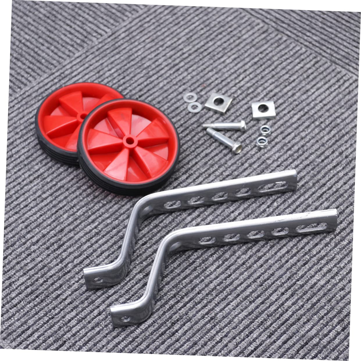CLISPEED Kids Bike Training Wheels - Red Safety Stabilizers for Toddlers Cycling