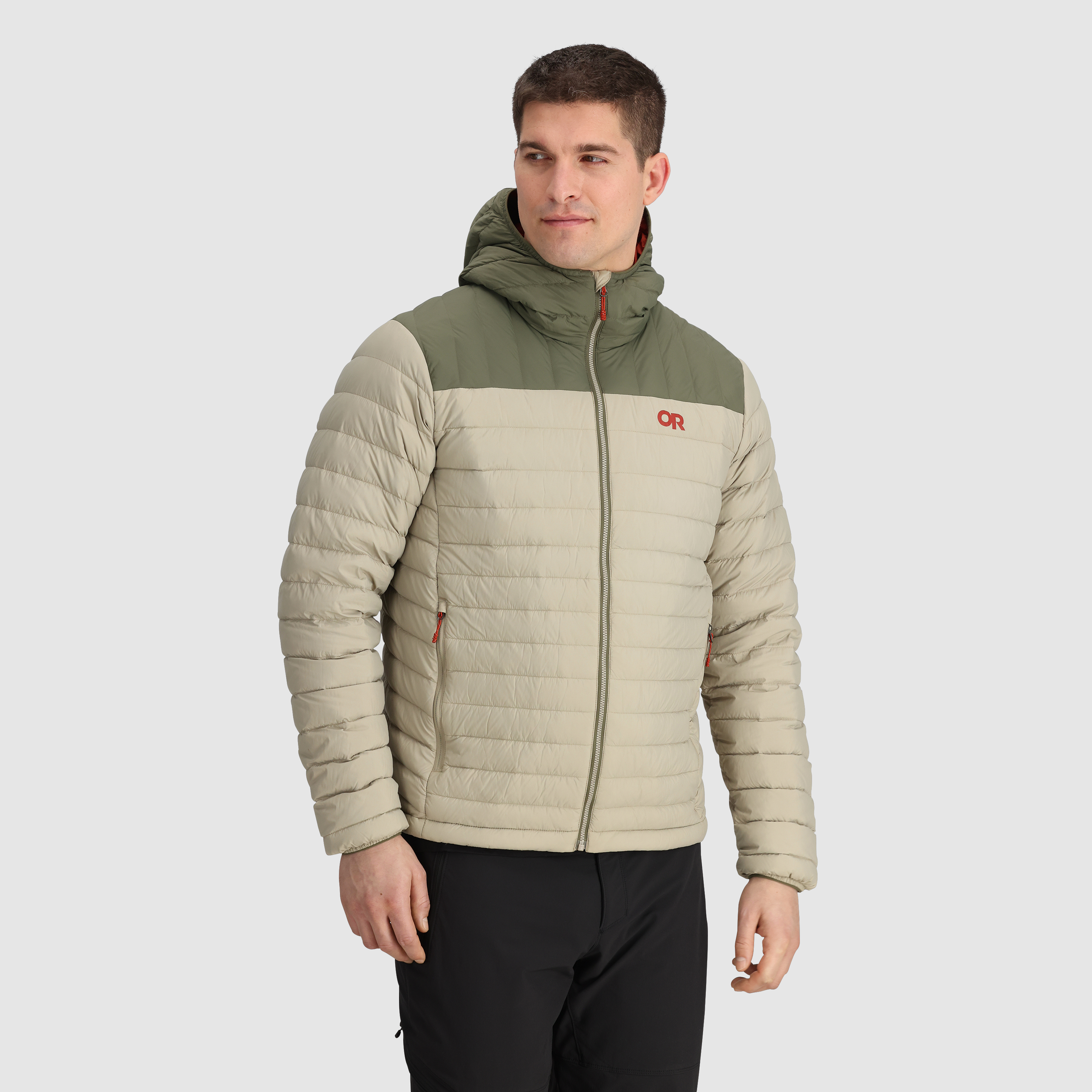 Men's Lightweight Waterproof Down Hoodie - Winter Warm Jacket for Outdoor Activities & Hiking