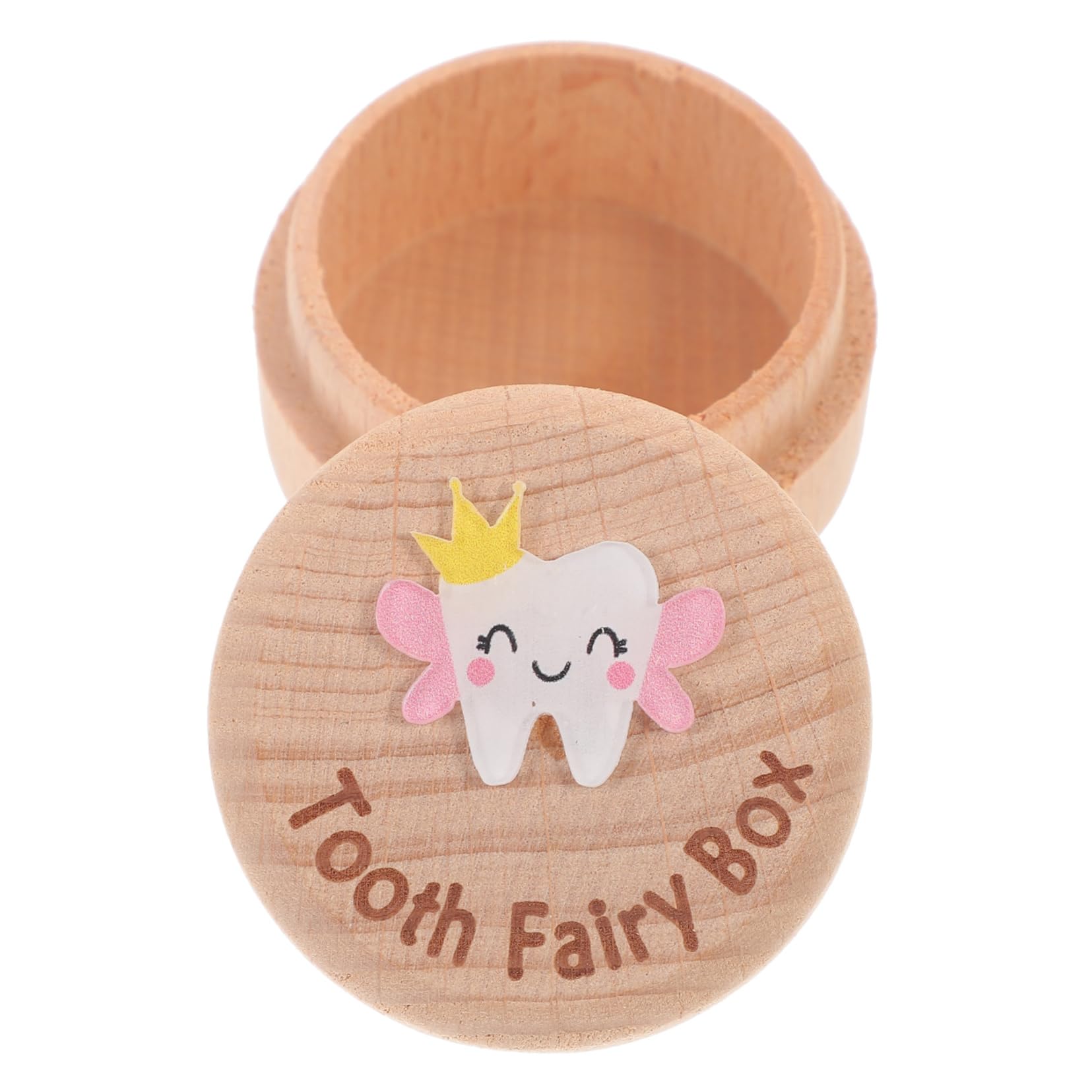 Ibasenice Wooden Tooth Box - Kids Tooth Holder & Changing Teeth Saver Case for Baby Teeth Keepsake - Perfect for First Lost Tooth Memory & Dental Milestones