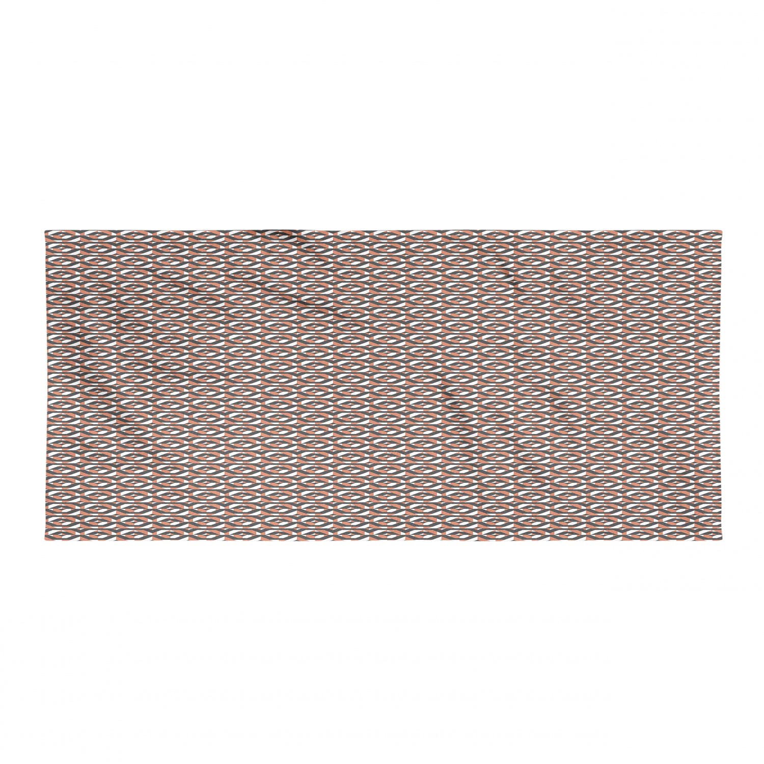 Ambesonne Glitch Camping Towel - Retro Geometric Pattern Quick Dry Lightweight Microfiber Towel for Backpacking, Hiking & Travel - Compact & Absorbent Orange Grey Towel - Perfect for Beach, Gym & Outdoor Adventures