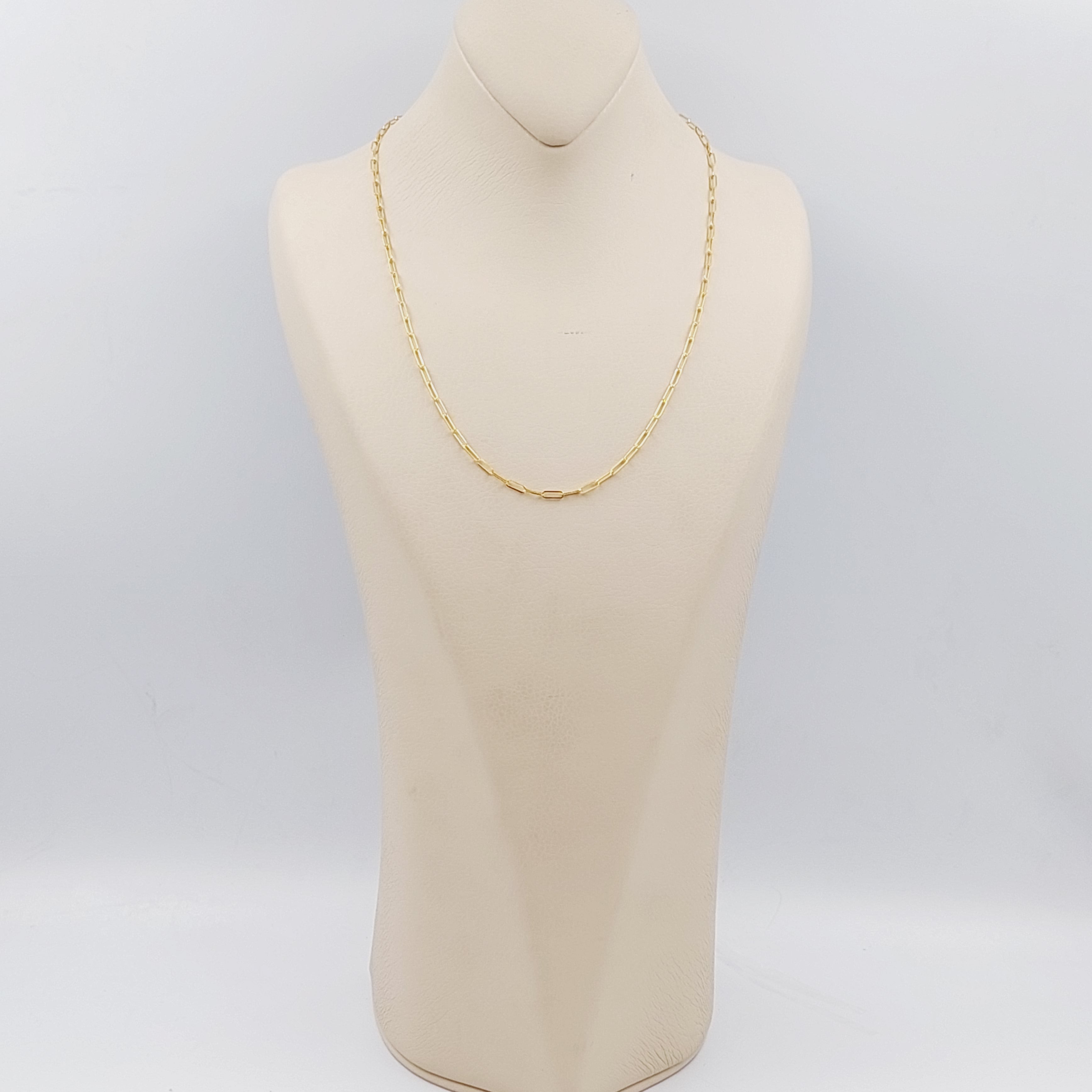 50cm Thin Paperclip Chain - Silver Gold Rose Gold Jewelry for Women, Minimalist Layering Necklace - Perfect for Everyday Wear, Office, and Casual Outfits