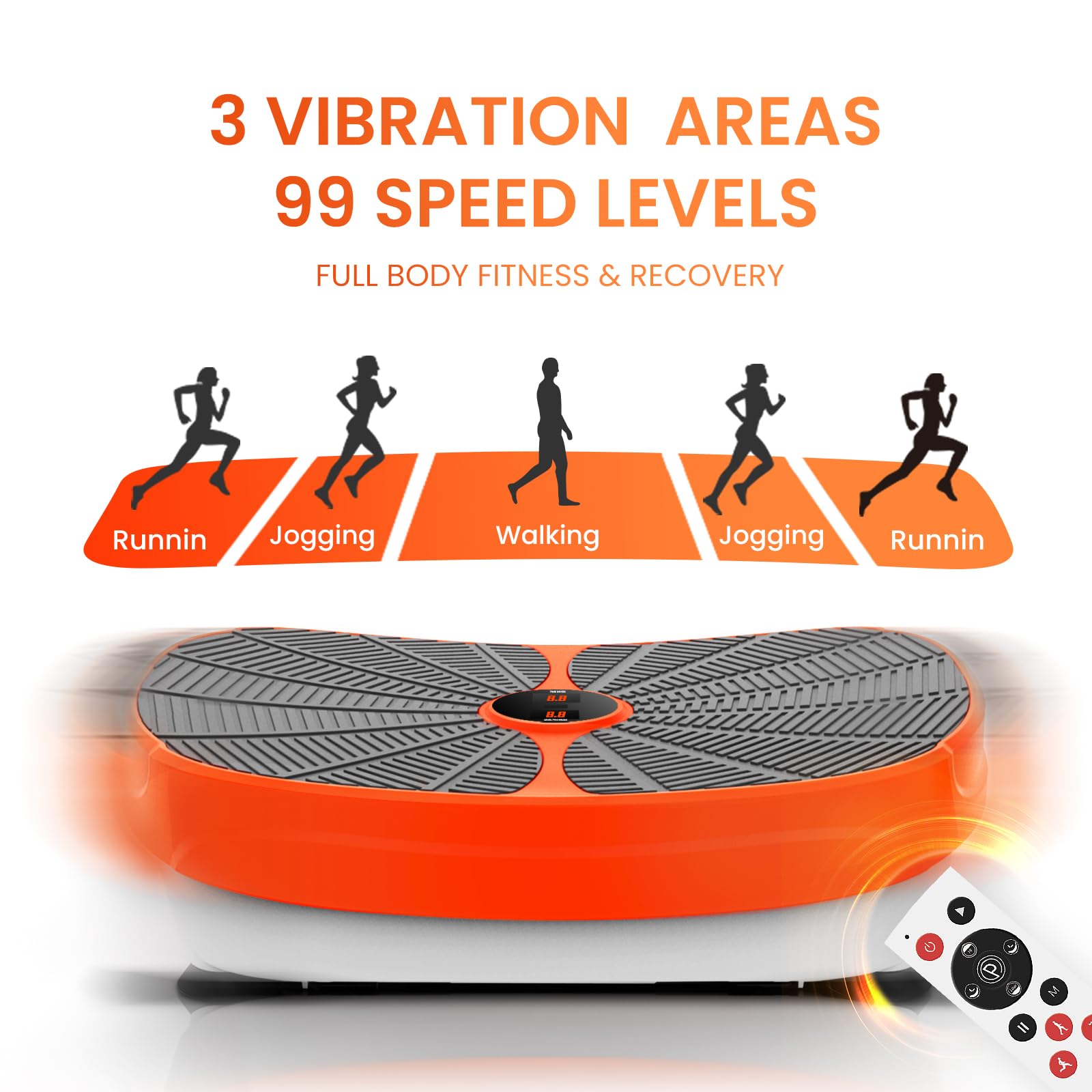 Best Vibration Plate Exercise Machine for Full Body Workout - Max 330lbs Capacity | Home Fitness Equipment for Weight Loss, Toning & Massage | Ideal for Home Gym, Physical Therapy & Recovery