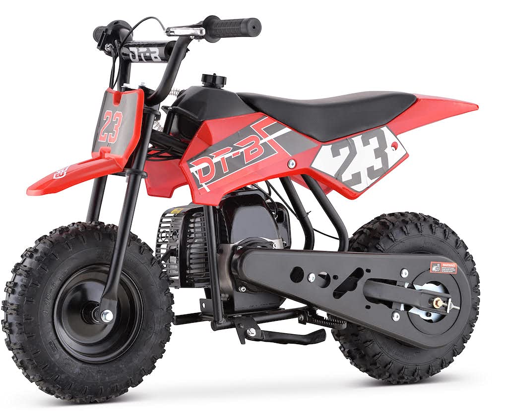 Best 50cc Kids Dirt Bike - Red 2-Stroke Gas Pit Bike for Boys & Girls | Off-Road, Trail Riding & Backyard Fun