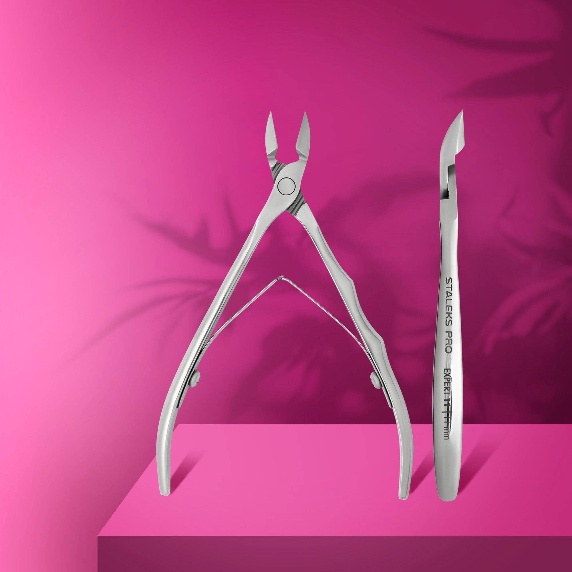 Staleks Professional Cuticle Nippers EXPERT 11 (11mm) - Precision Nail Care Tool for Manicures & Pedicures - Salon & Home Use