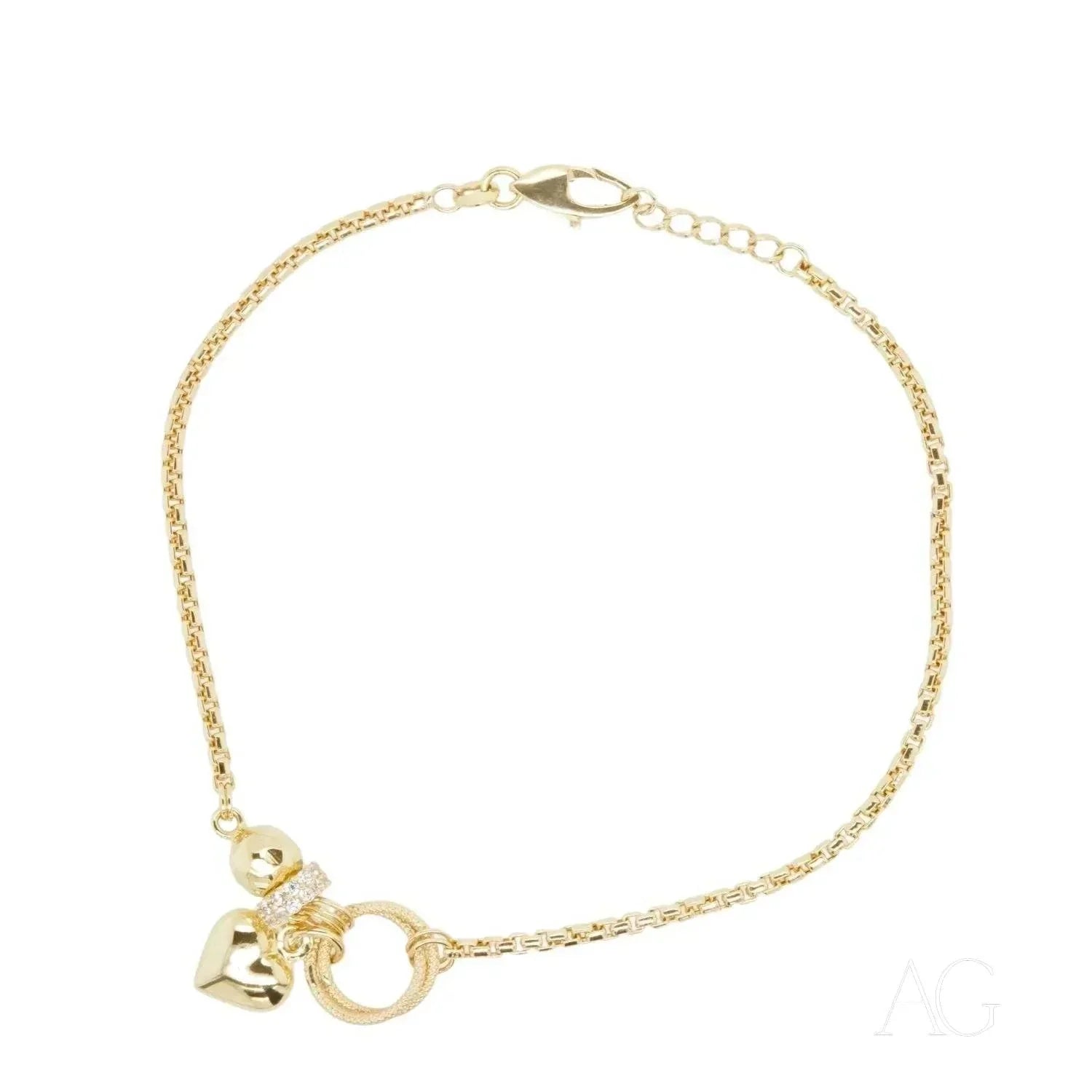 18k Gold Bracelet with Zirconia - Elegant & Dainty Jewelry for Women | Perfect for Weddings, Parties & Special Occasions