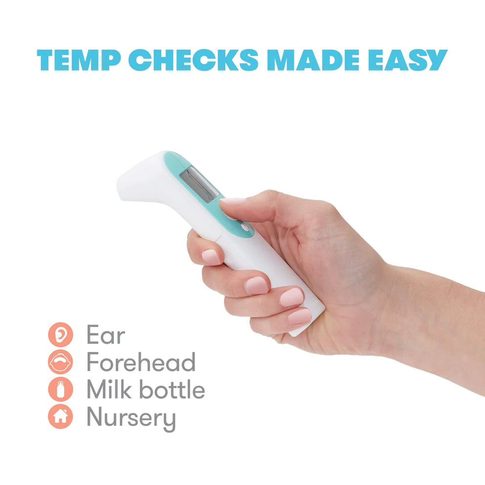 3-in-1 Digital Infrared Thermometer for Ear, Forehead & Touchless Temperature Measurement - Accurate Fast Reading for Babies, Adults & Home Use
