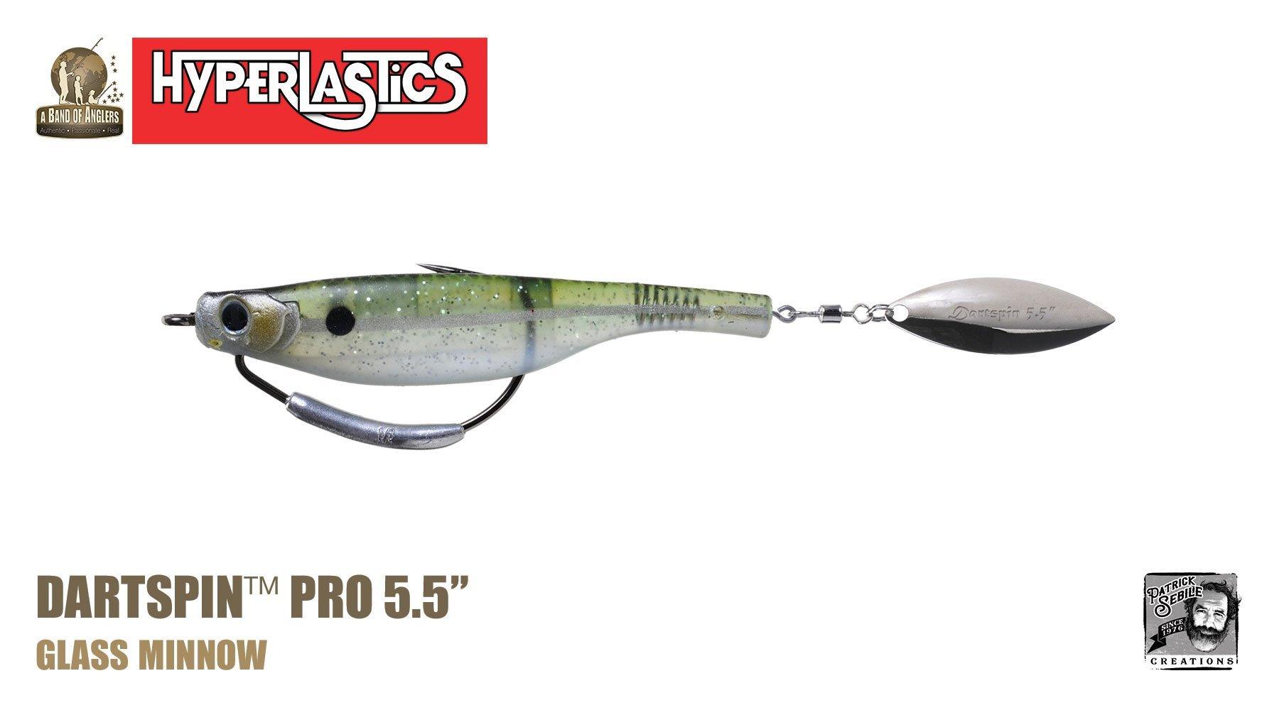 Hyperlastics Dartspin Pro Weedless Fishing Lures - Rigged Soft Plastic Baits for Bass, Trout & Freshwater Fishing - Perfect for Weed-Covered Lakes & Heavy Cover Areas